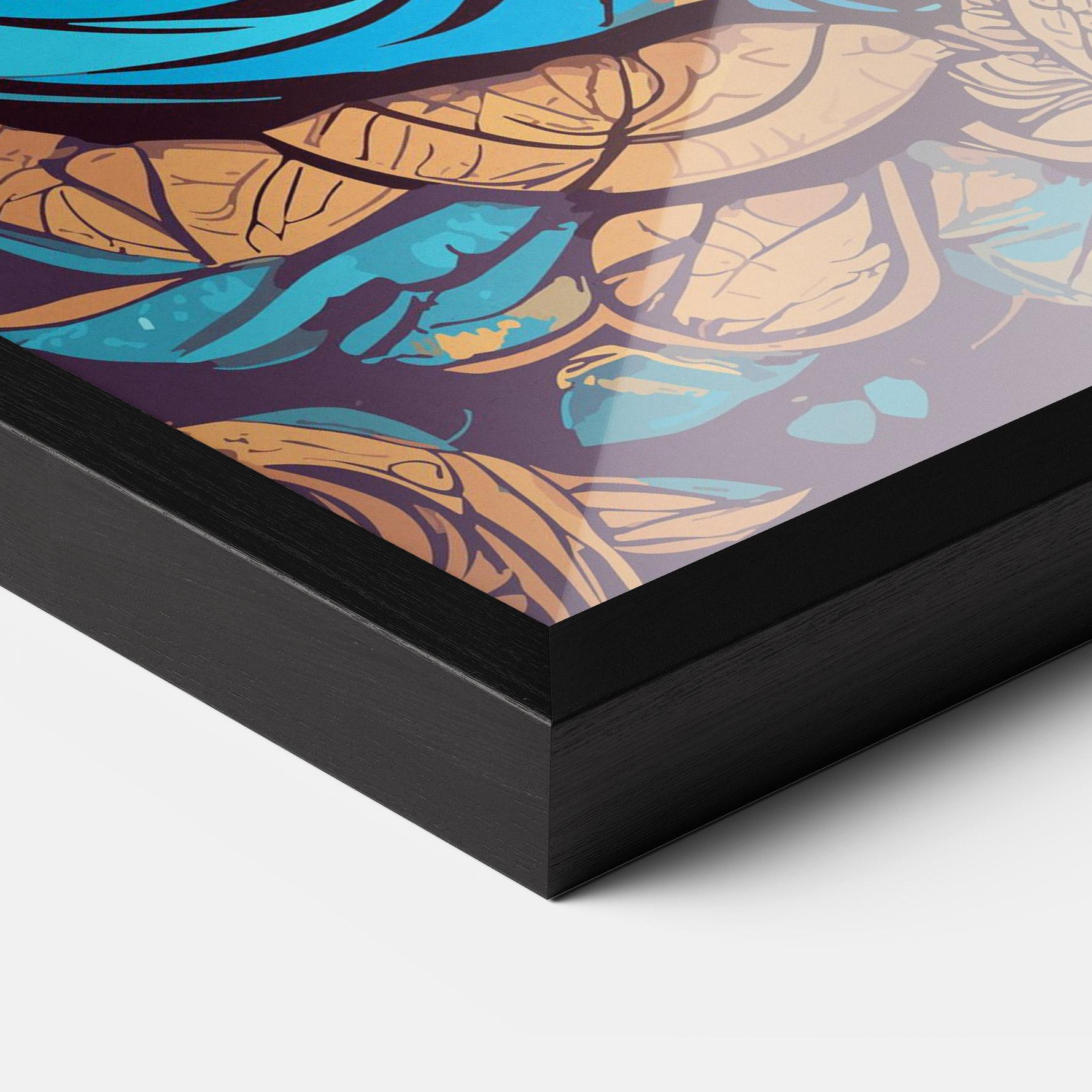 Poster Înrămat Blue Elephant mockup 3