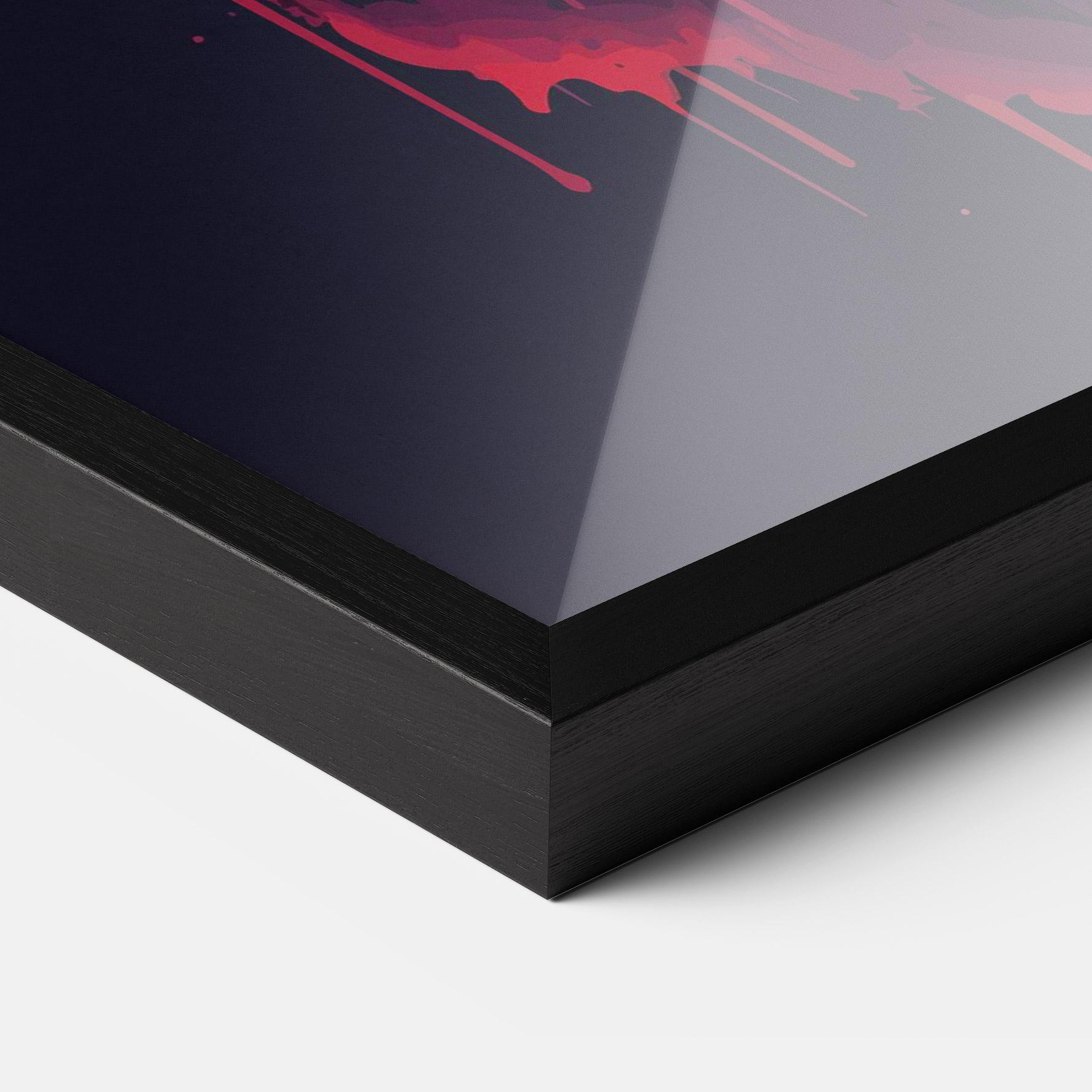 Poster Înrămat Blue Red Elephant mockup 3