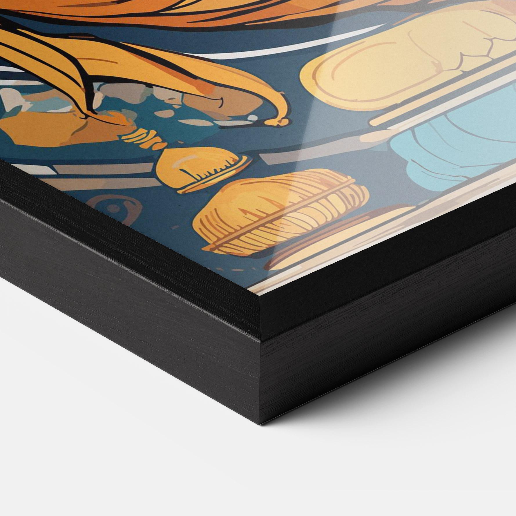 Poster Înrămat Gold Ganpati mockup 3