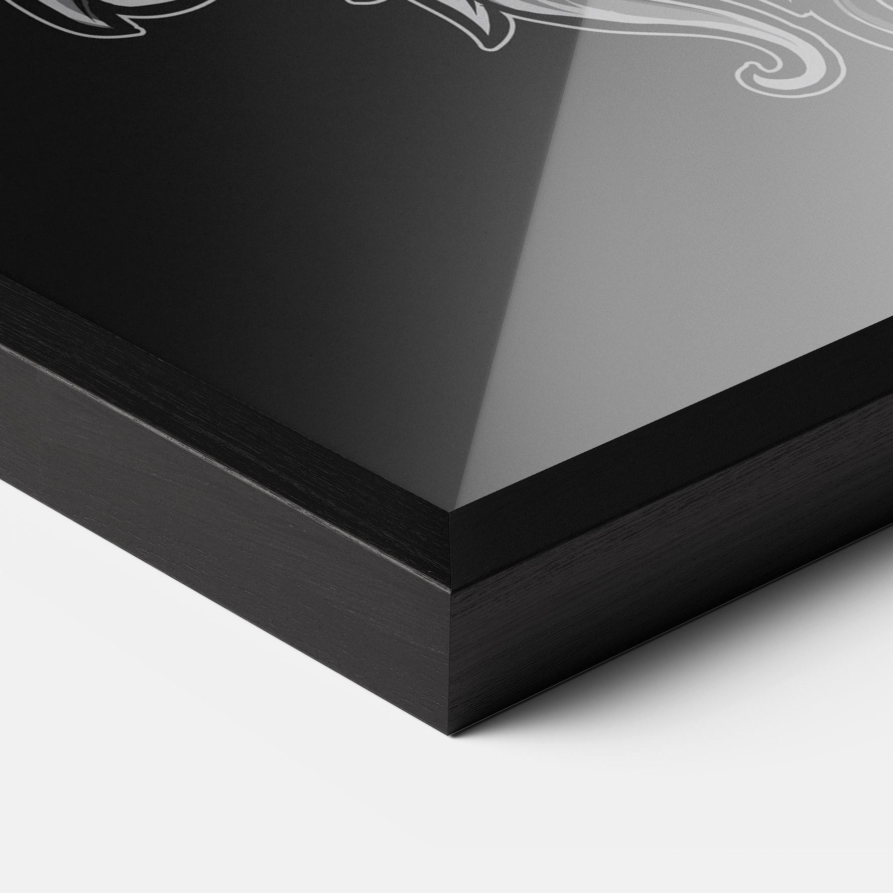 Poster Înrămat Grey Elephant Head mockup 3