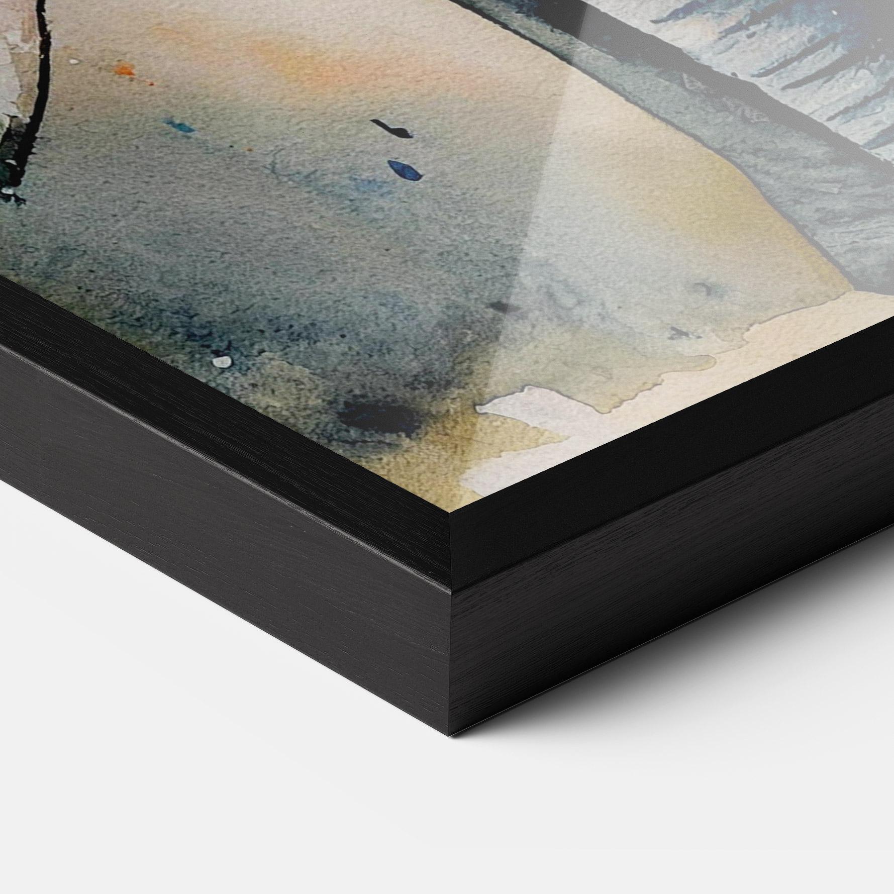 Poster Înrămat Watercolor Elephant Art mockup 3