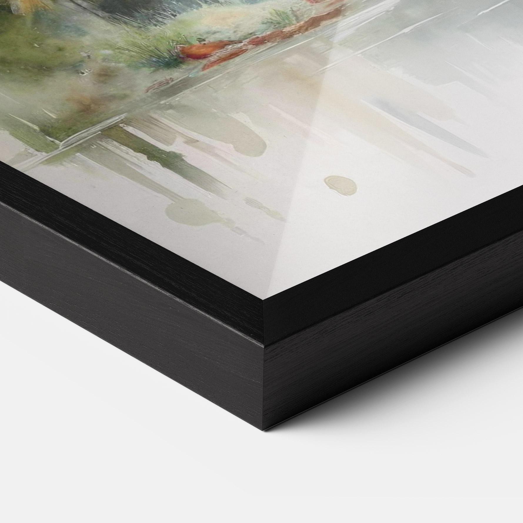 Poster Înrămat Wild Watercolor Elephant mockup 3