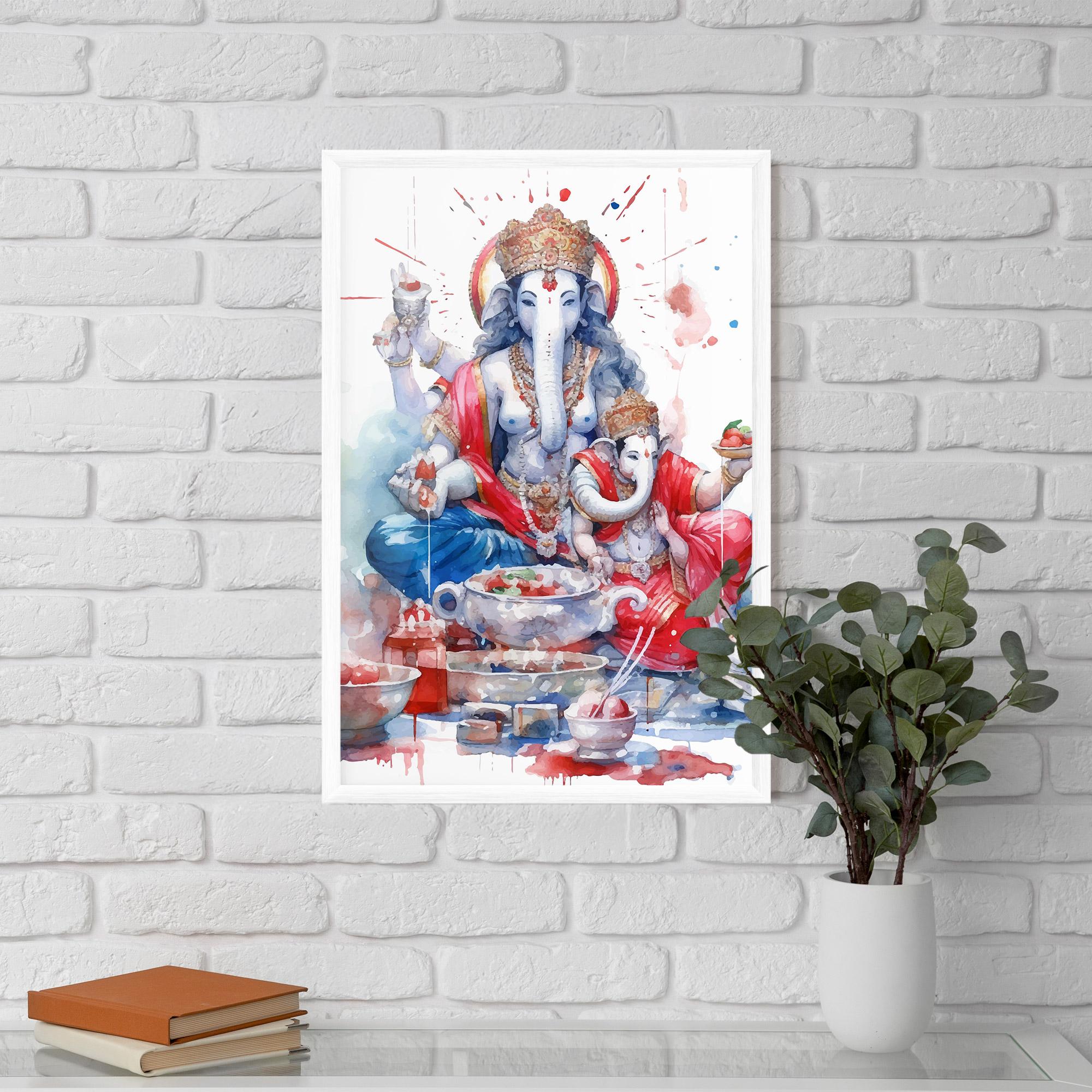 Poster Înrămat Durga Puja Festival mockup 5