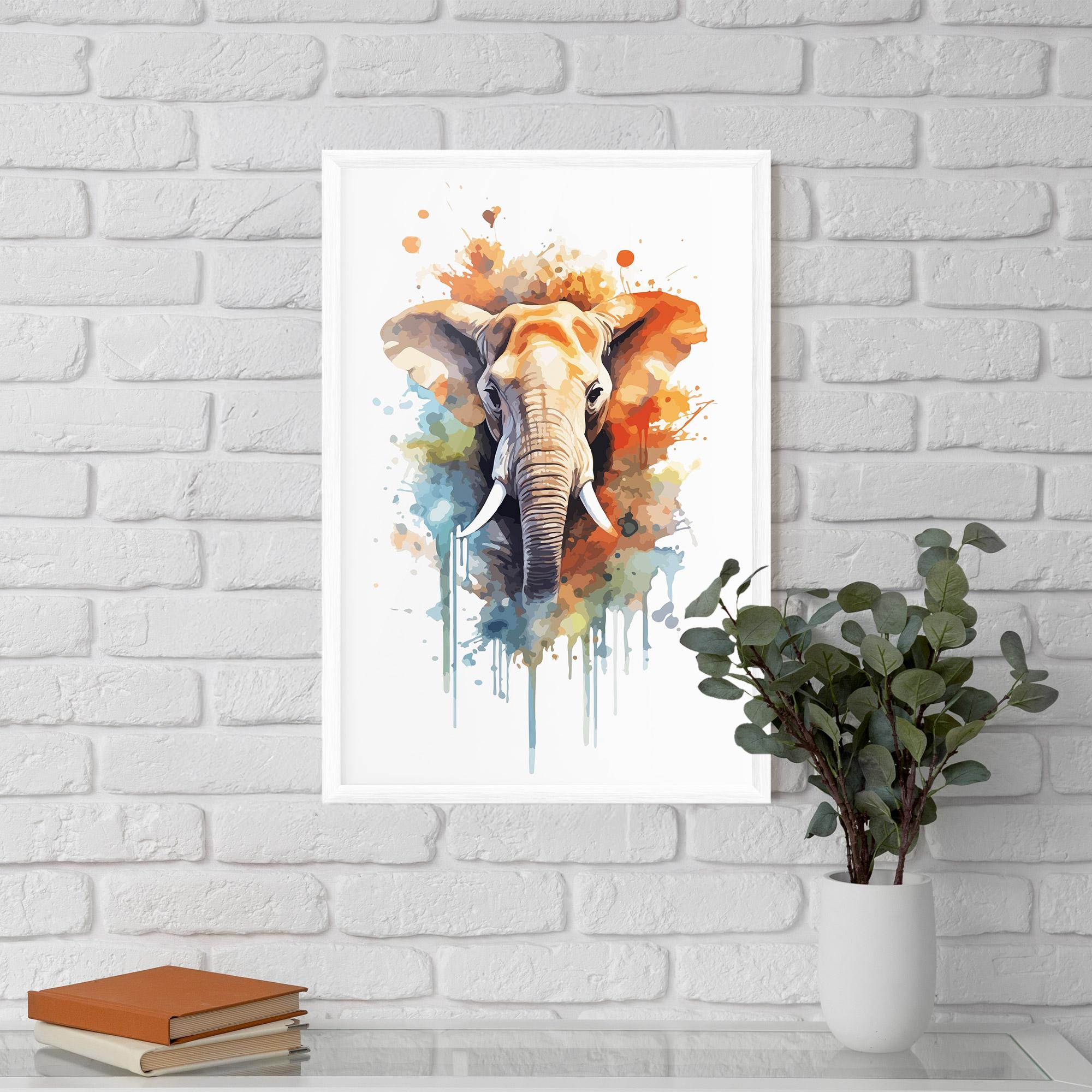 Poster Înrămat Safari Animal Art mockup 5