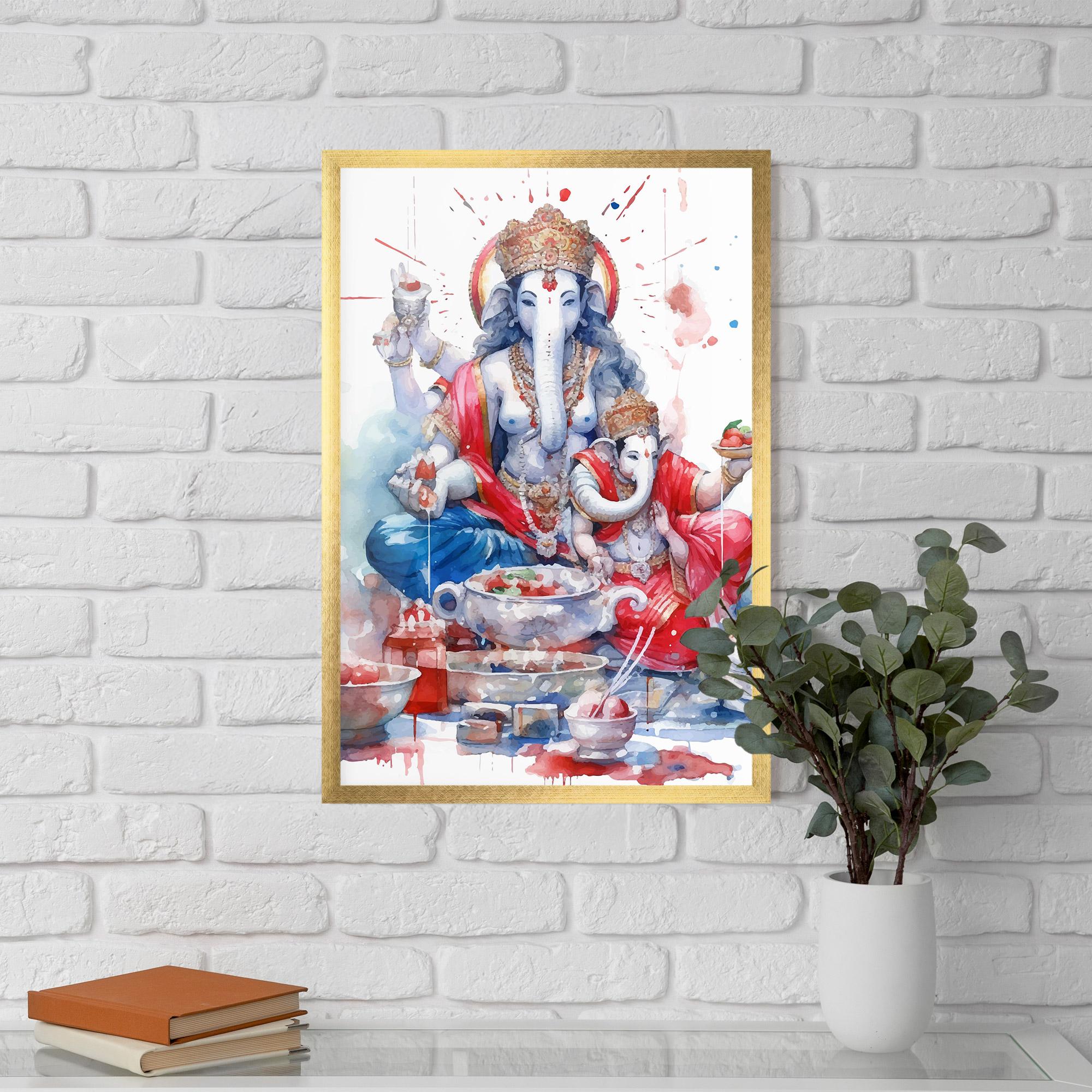Poster Înrămat Durga Puja Festival mockup 5