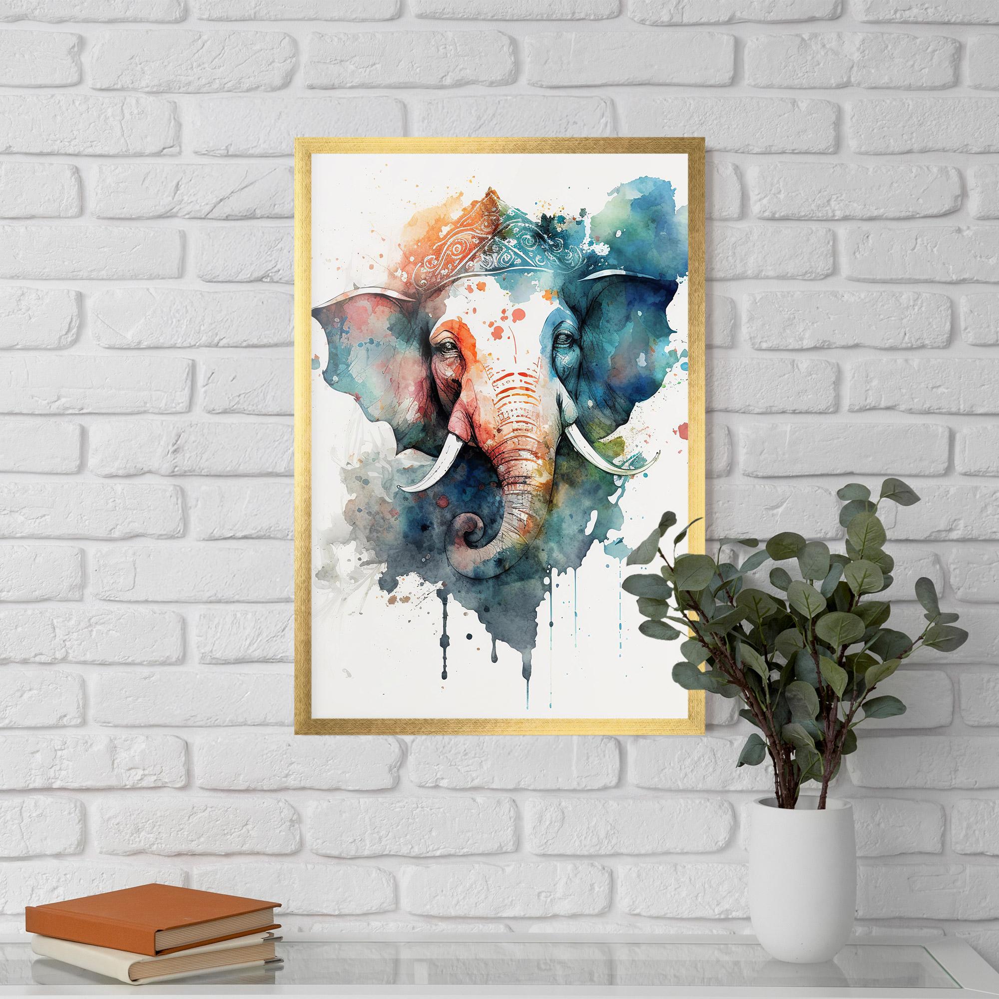 Poster Înrămat Ganesha Chaturthi mockup 5
