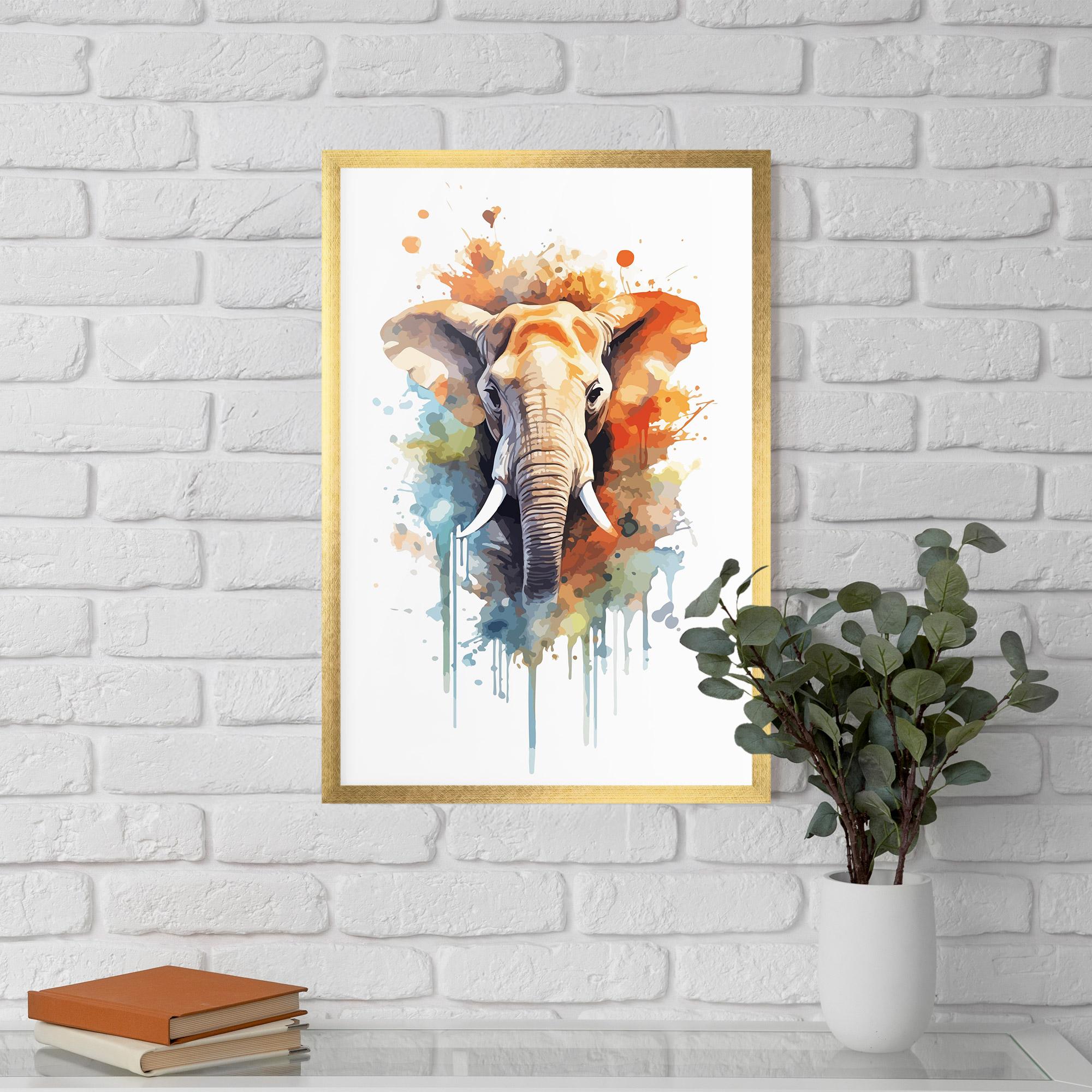Poster Înrămat Safari Animal Art mockup 5
