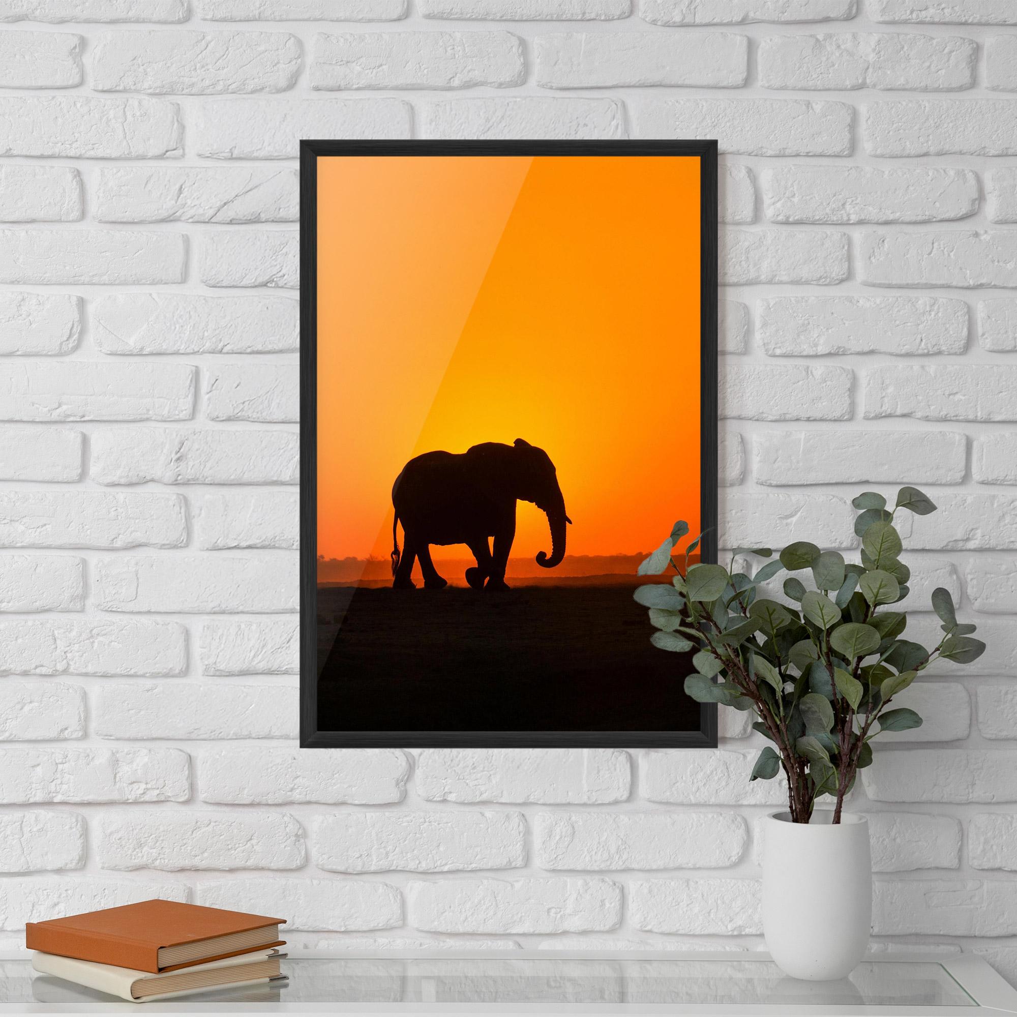 Poster Înrămat Beautiful Elephant mockup 5