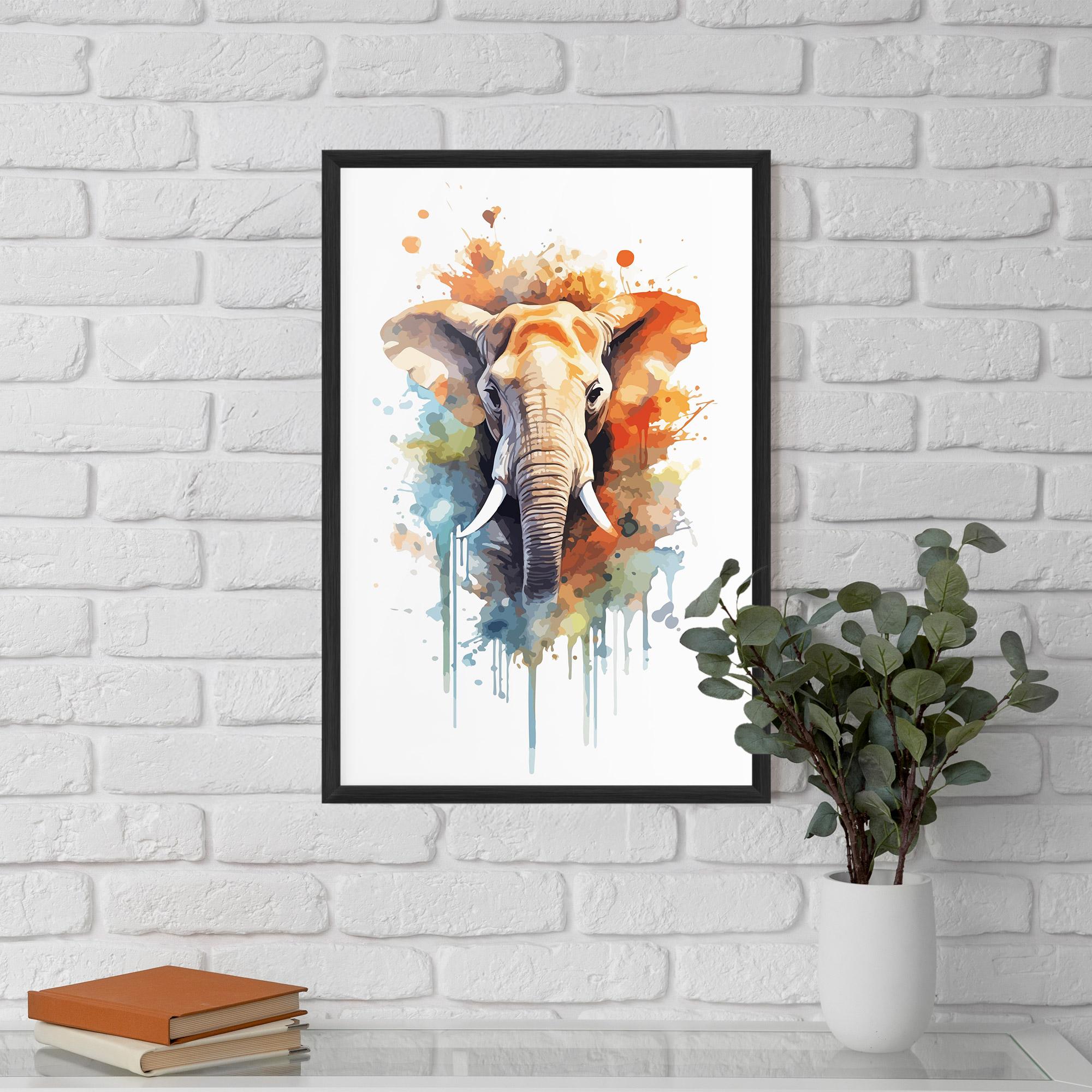 Poster Înrămat Safari Animal Art mockup 5