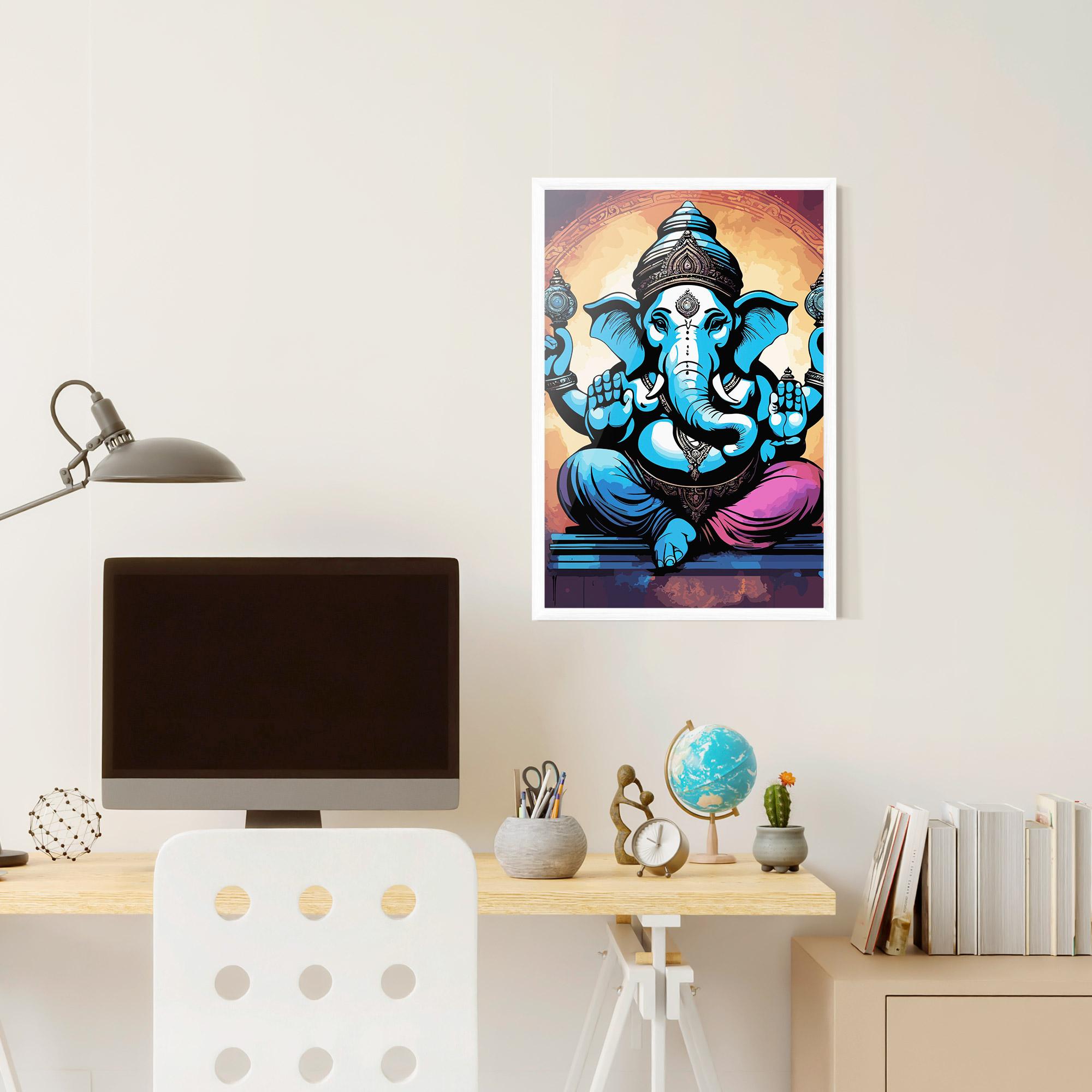Poster Înrămat Colorful Chaturthi mockup 6