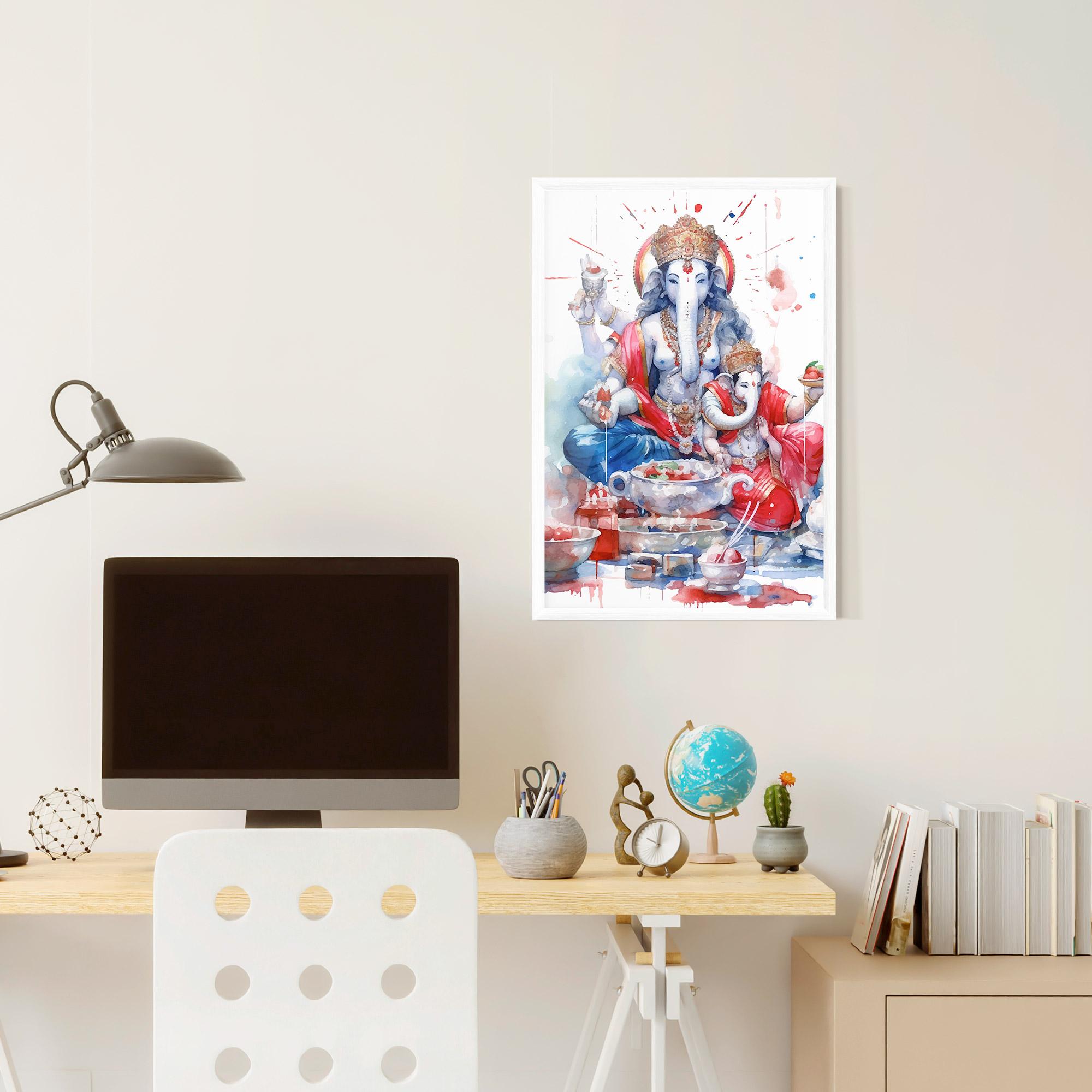 Poster Înrămat Durga Puja Festival mockup 6