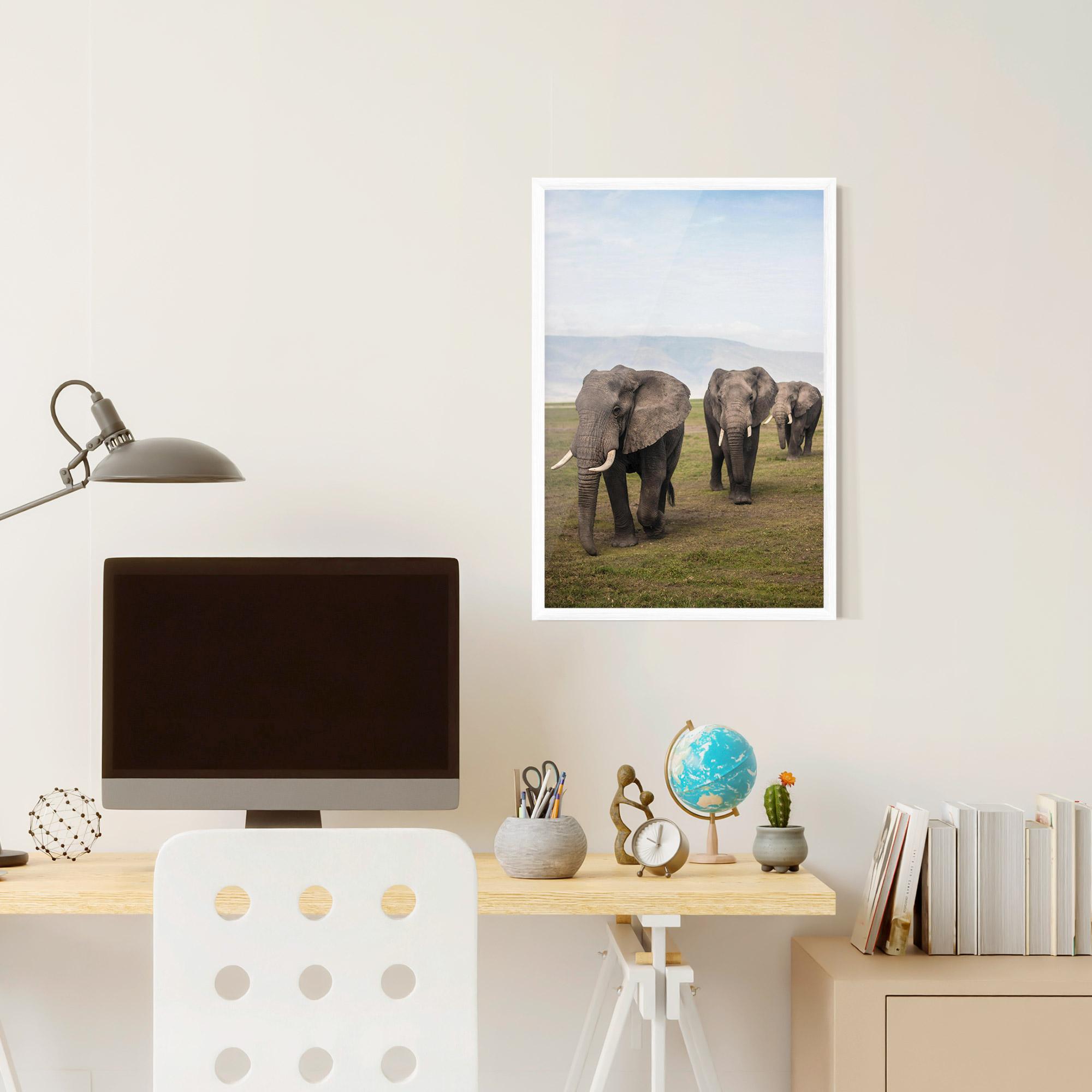 Poster Înrămat Elephant Landscape mockup 6