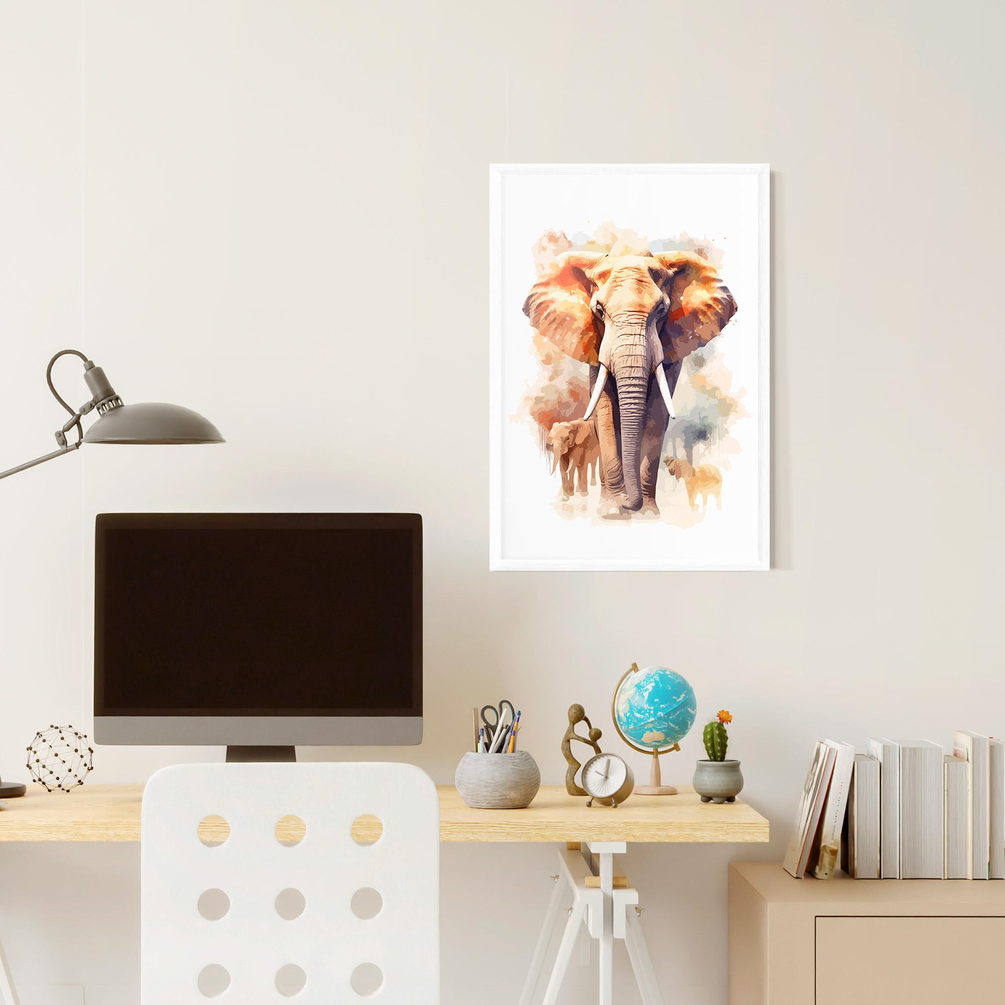 Poster Înrămat Safari Animal mockup 6