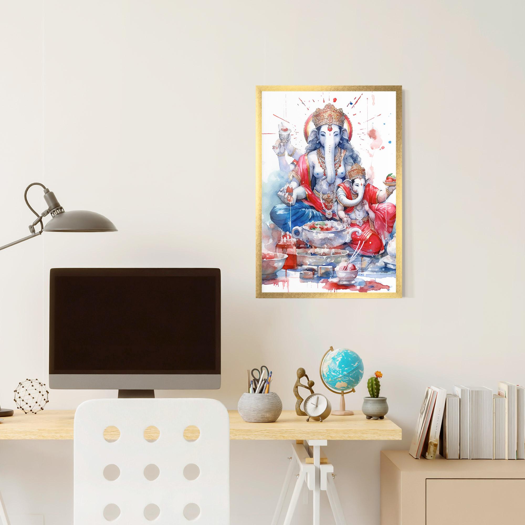 Poster Înrămat Durga Puja Festival mockup 6