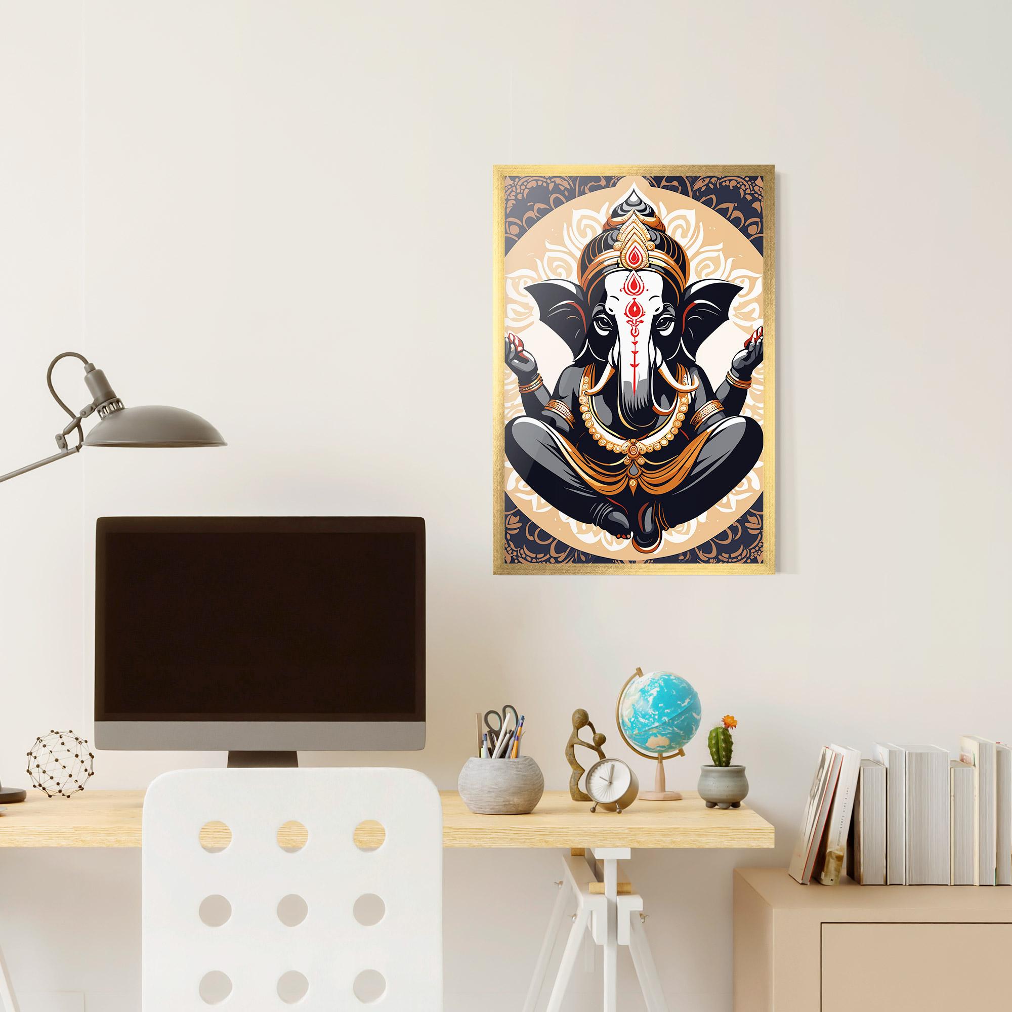 Poster Înrămat Elefant Color Mix mockup 6