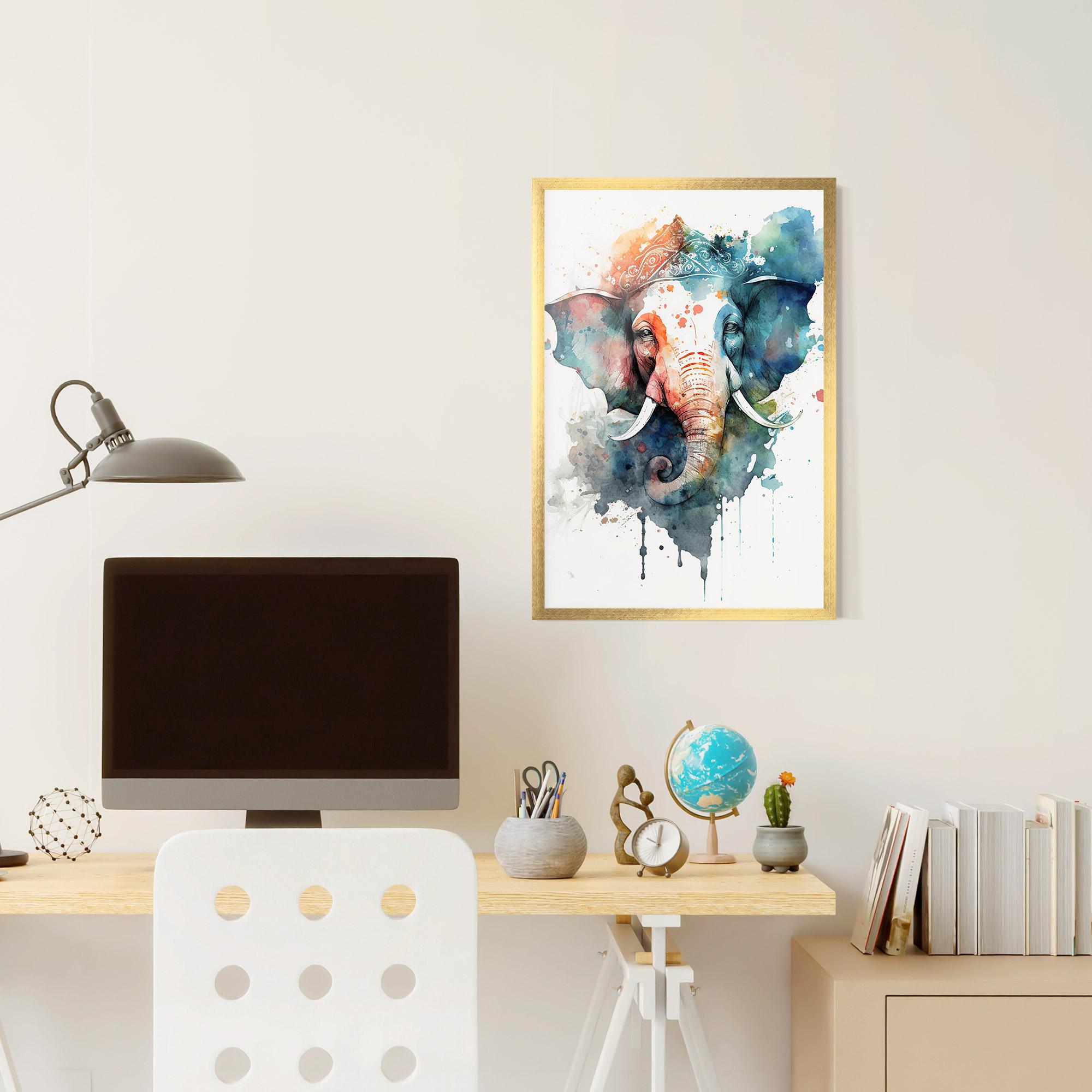 Poster Înrămat Ganesha Chaturthi mockup 6