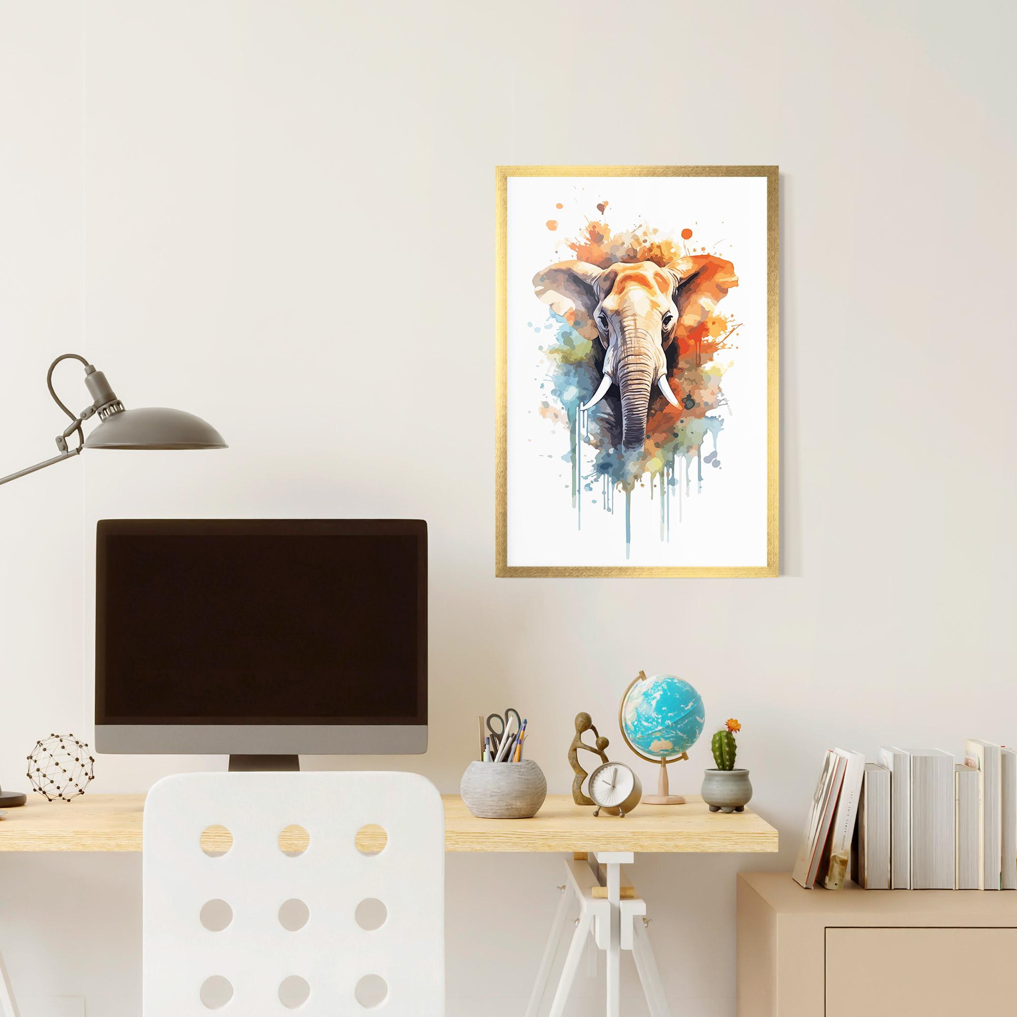 Poster Înrămat Safari Animal Art mockup 6