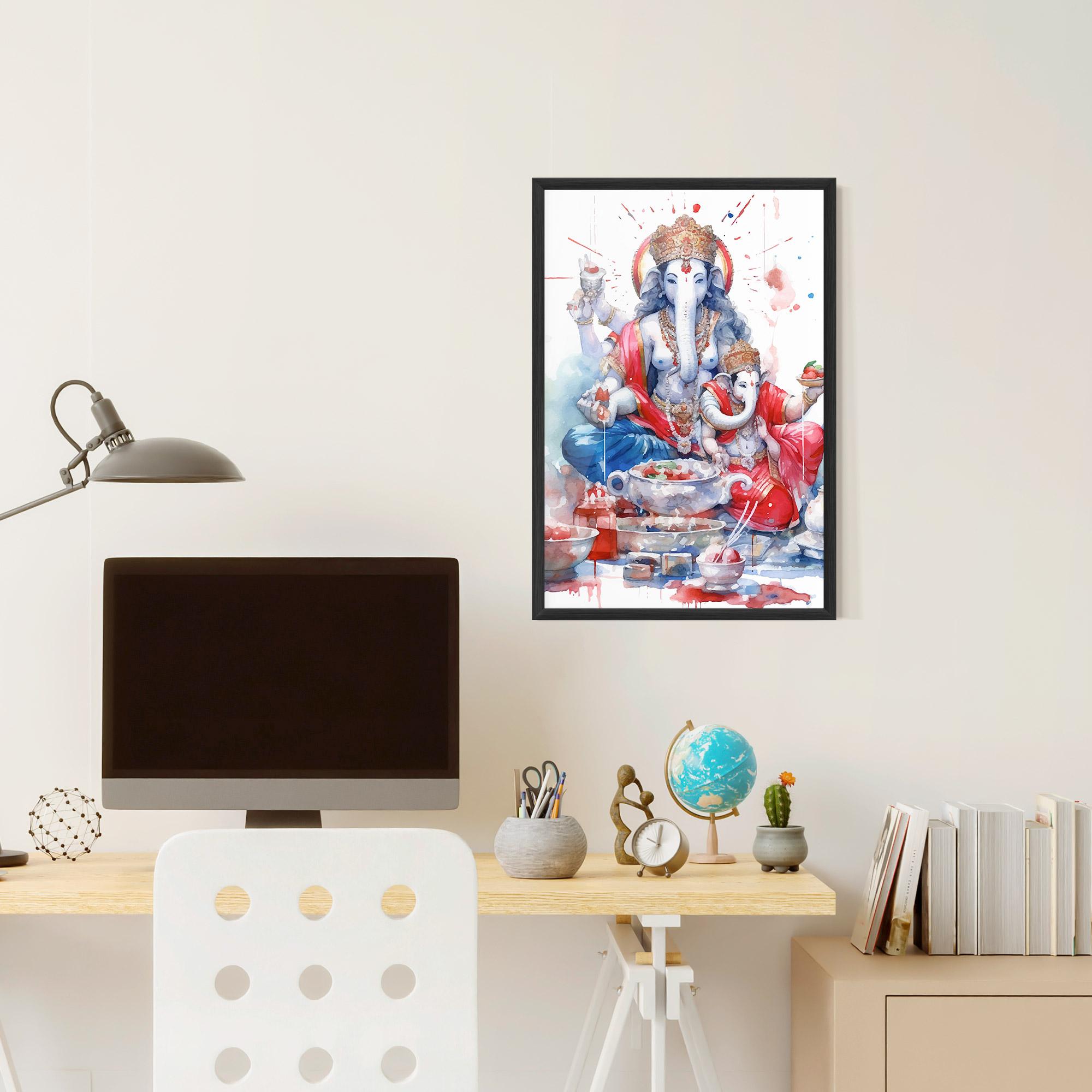 Poster Înrămat Durga Puja Festival mockup 6