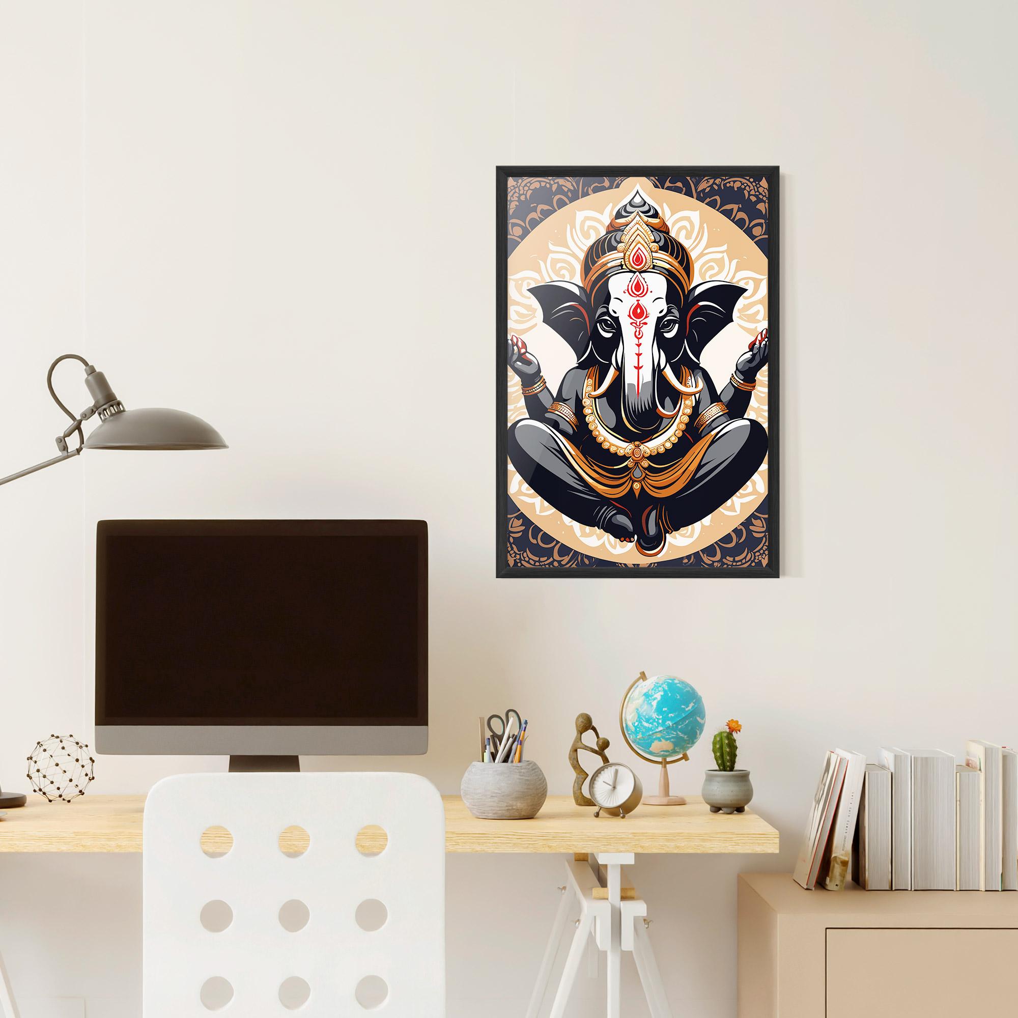 Poster Înrămat Elefant Color Mix mockup 6
