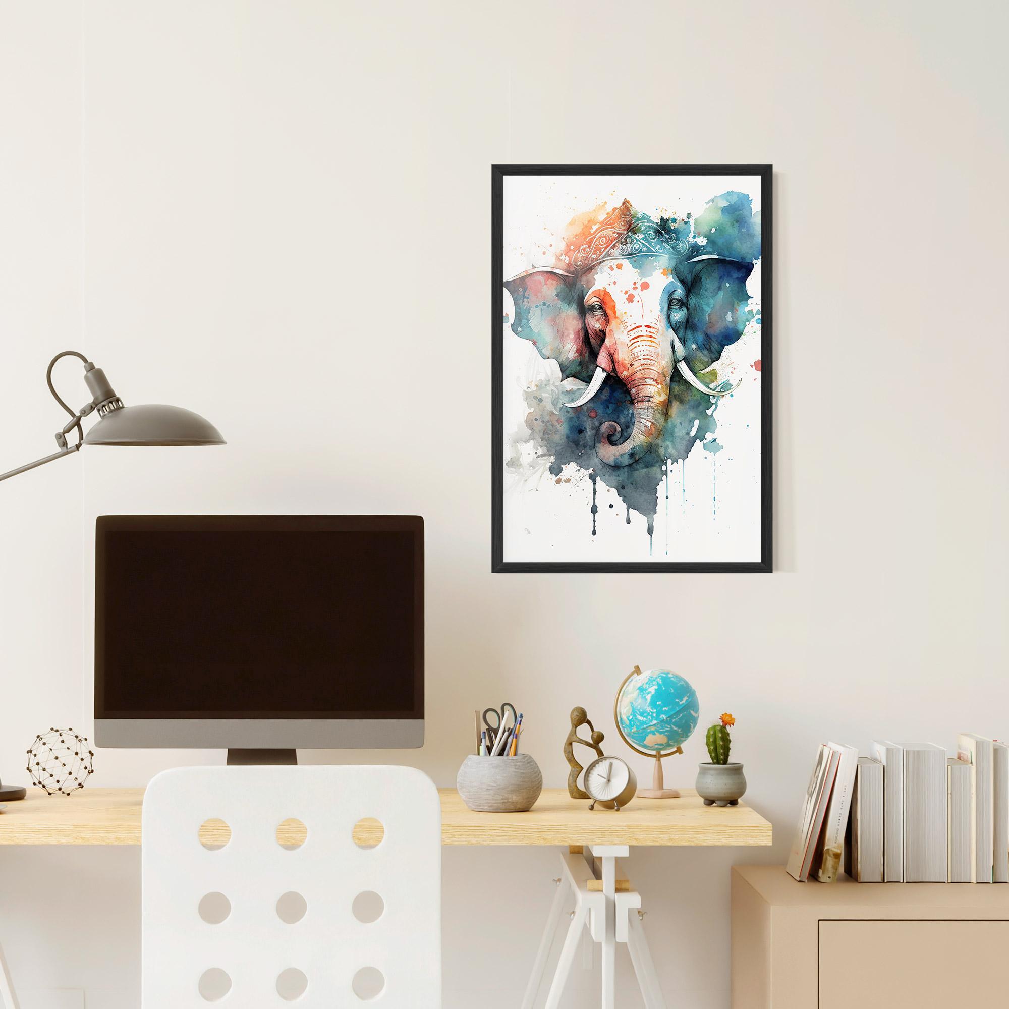 Poster Înrămat Ganesha Chaturthi mockup 6