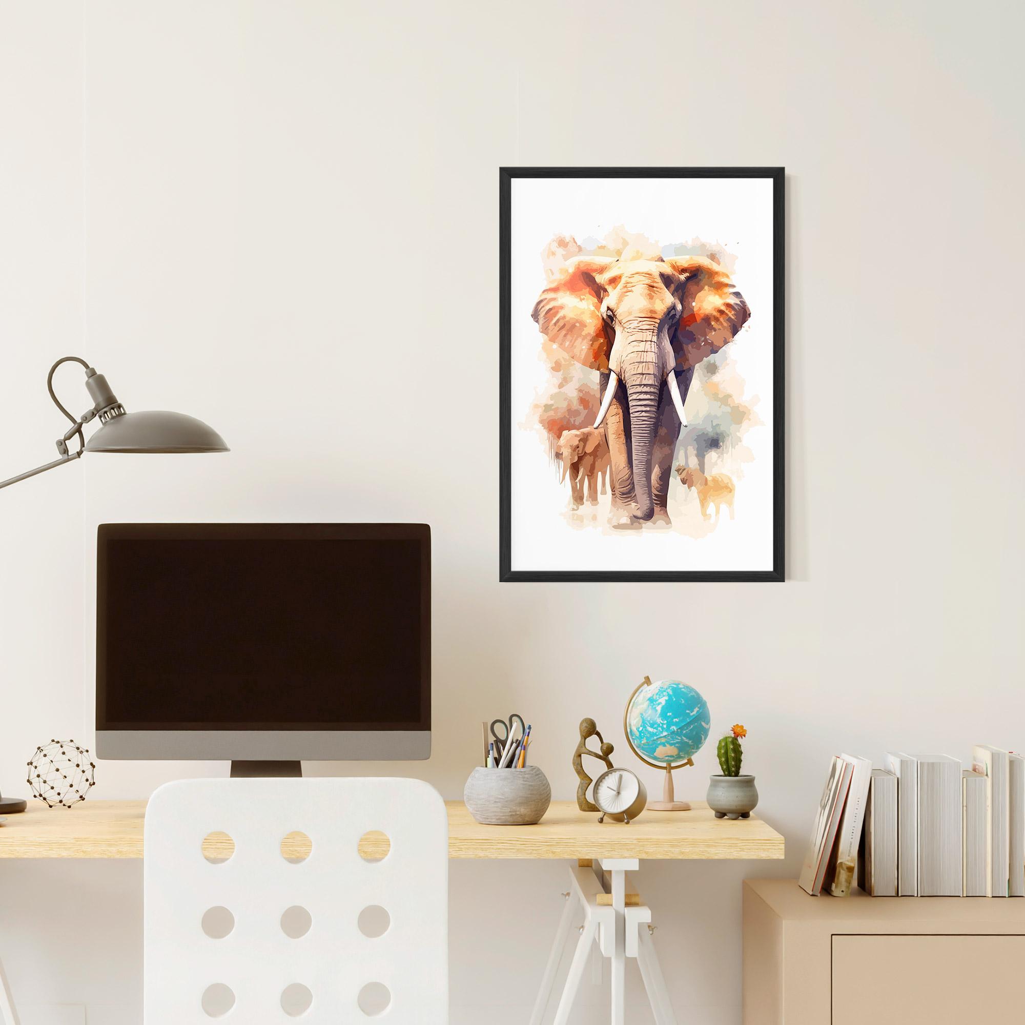 Poster Înrămat Safari Animal mockup 6