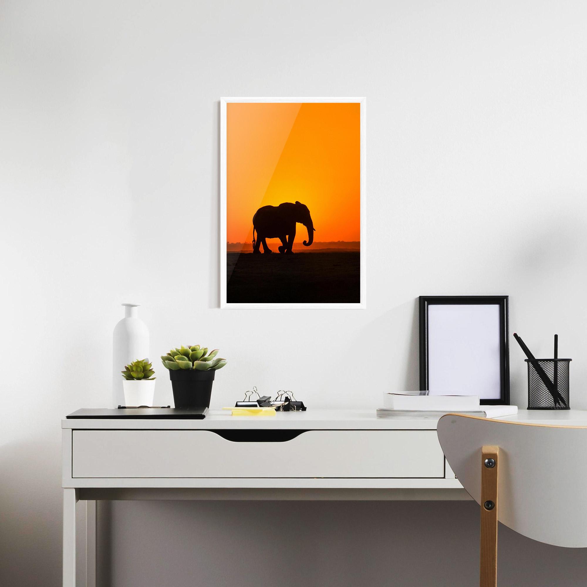 Poster Înrămat Beautiful Elephant mockup 7