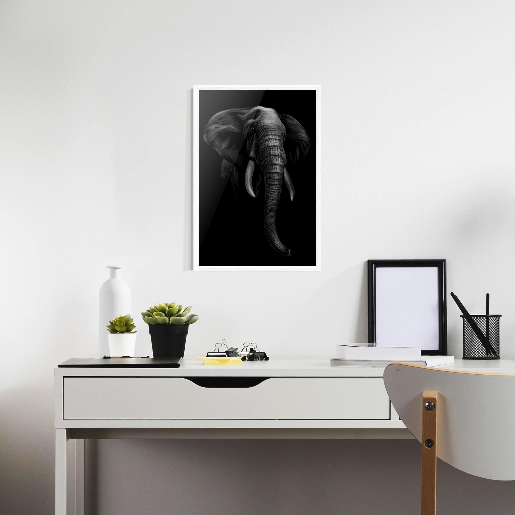 Poster Înrămat Elephant Head mockup 7