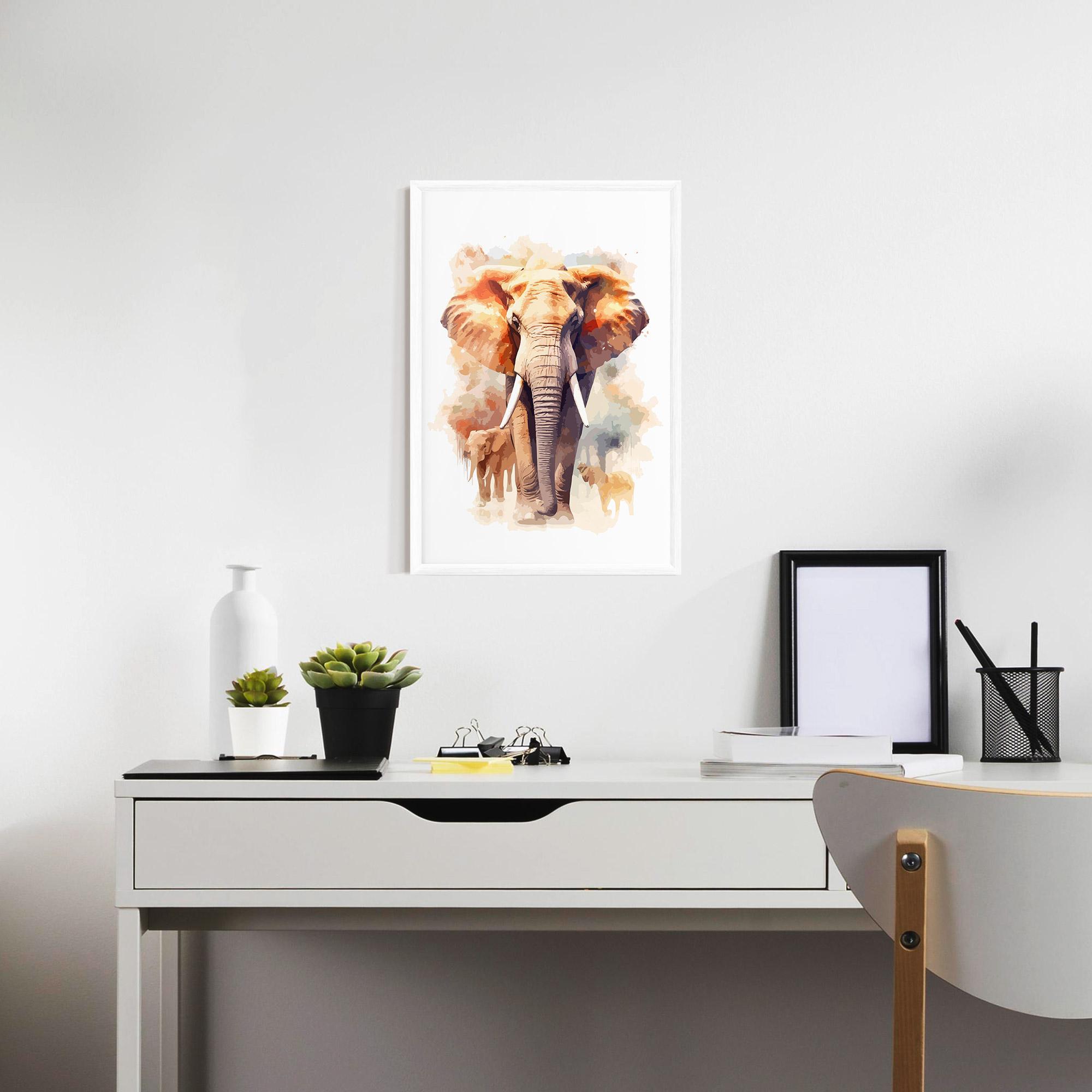 Poster Înrămat Safari Animal mockup 7