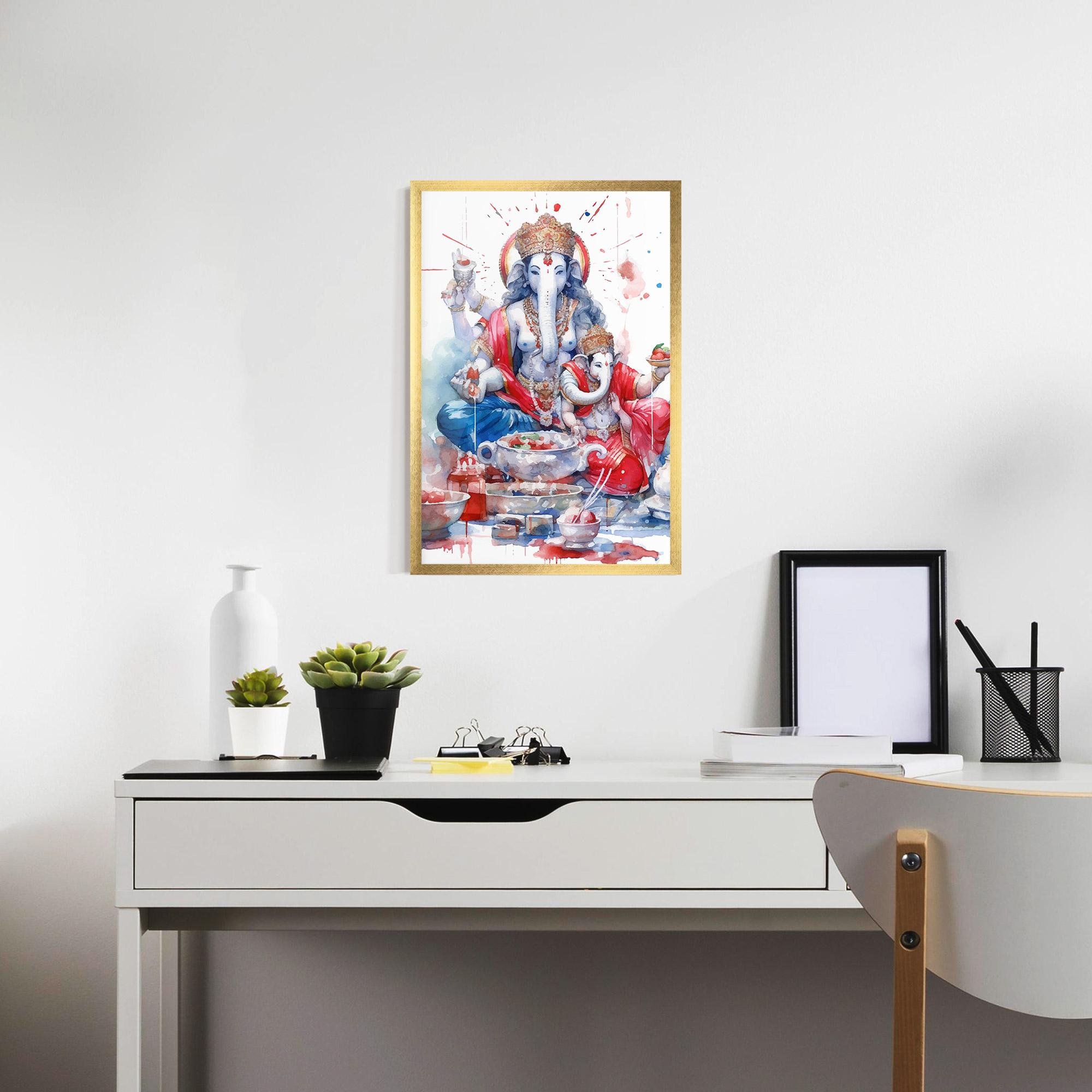 Poster Înrămat Durga Puja Festival mockup 7