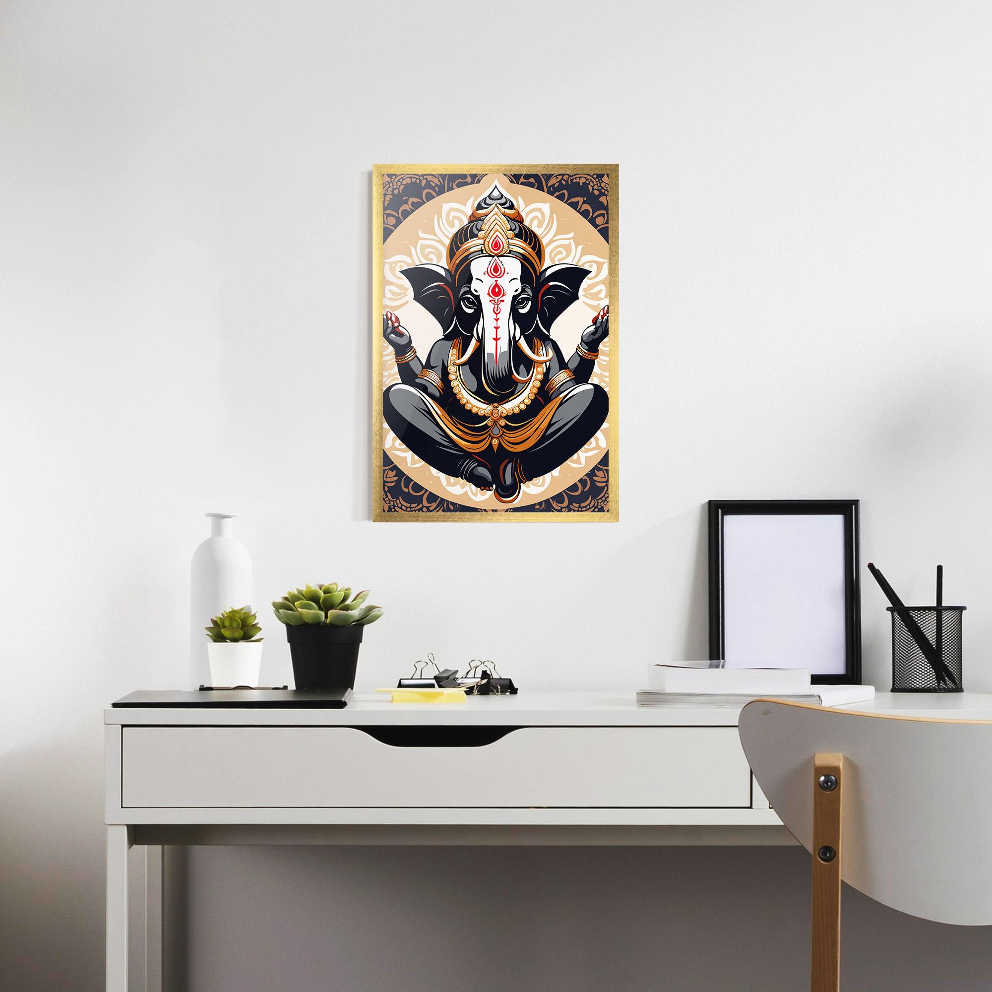 Poster Înrămat Elefant Color Mix mockup 7