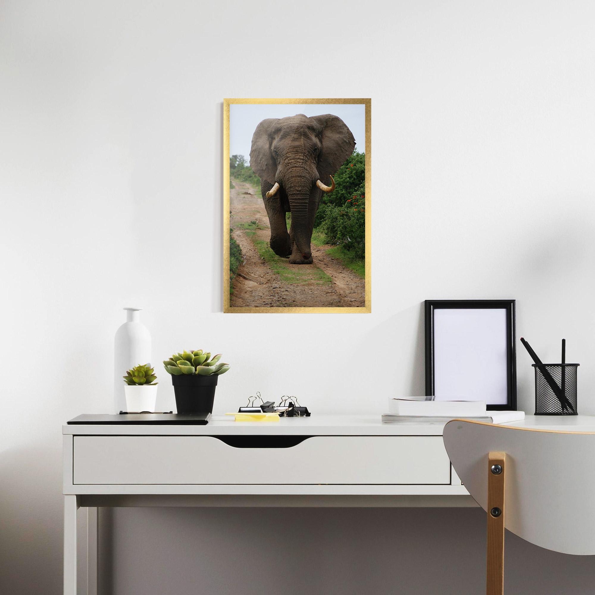 Poster Înrămat Elephant Safari mockup 7