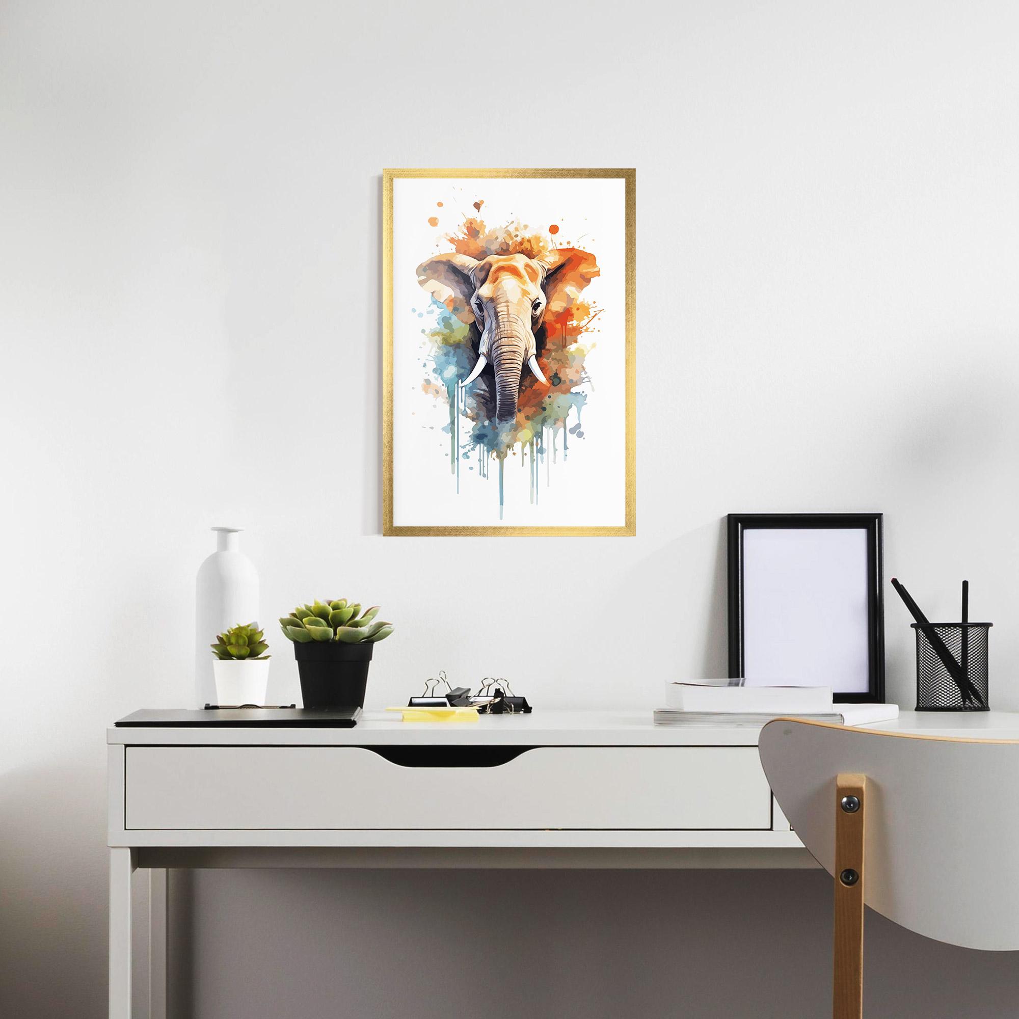 Poster Înrămat Safari Animal Art mockup 7