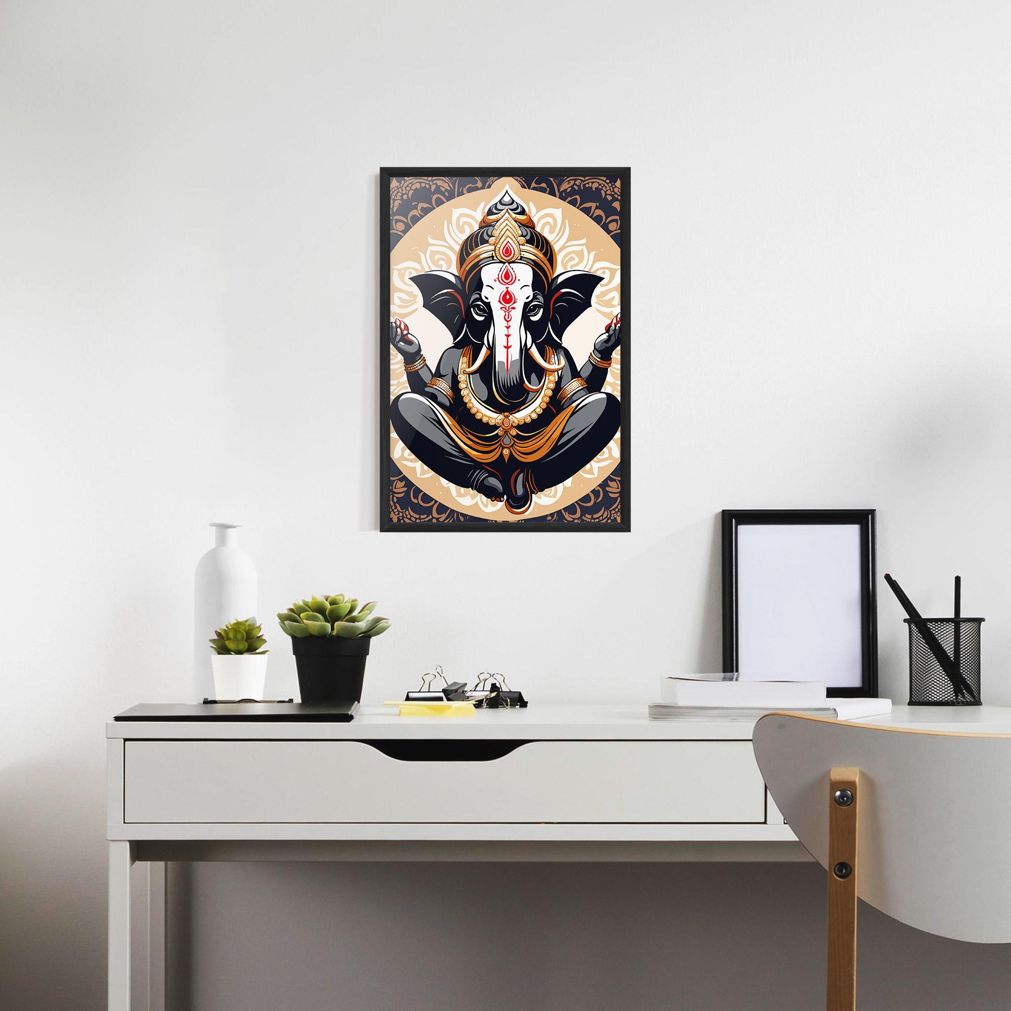 Poster Înrămat Elefant Color Mix mockup 7