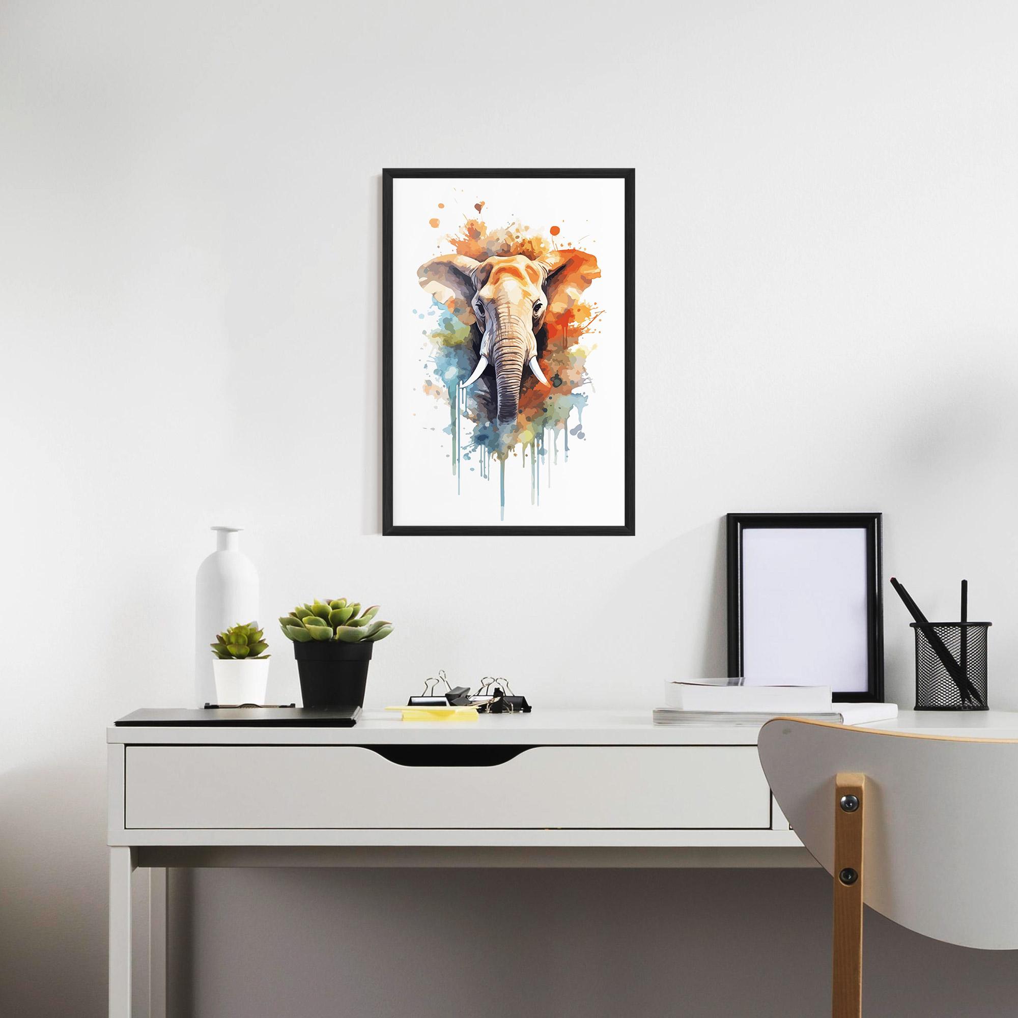 Poster Înrămat Safari Animal Art mockup 7