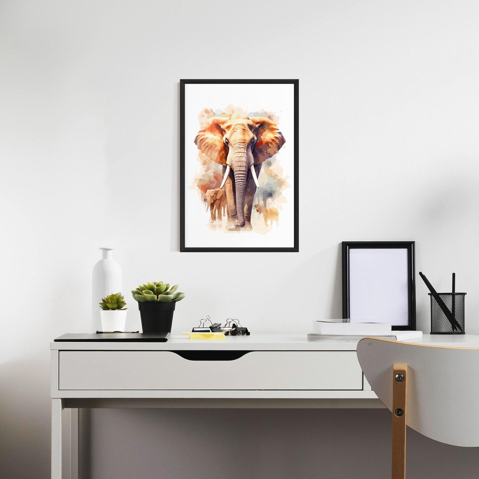 Poster Înrămat Safari Animal mockup 7