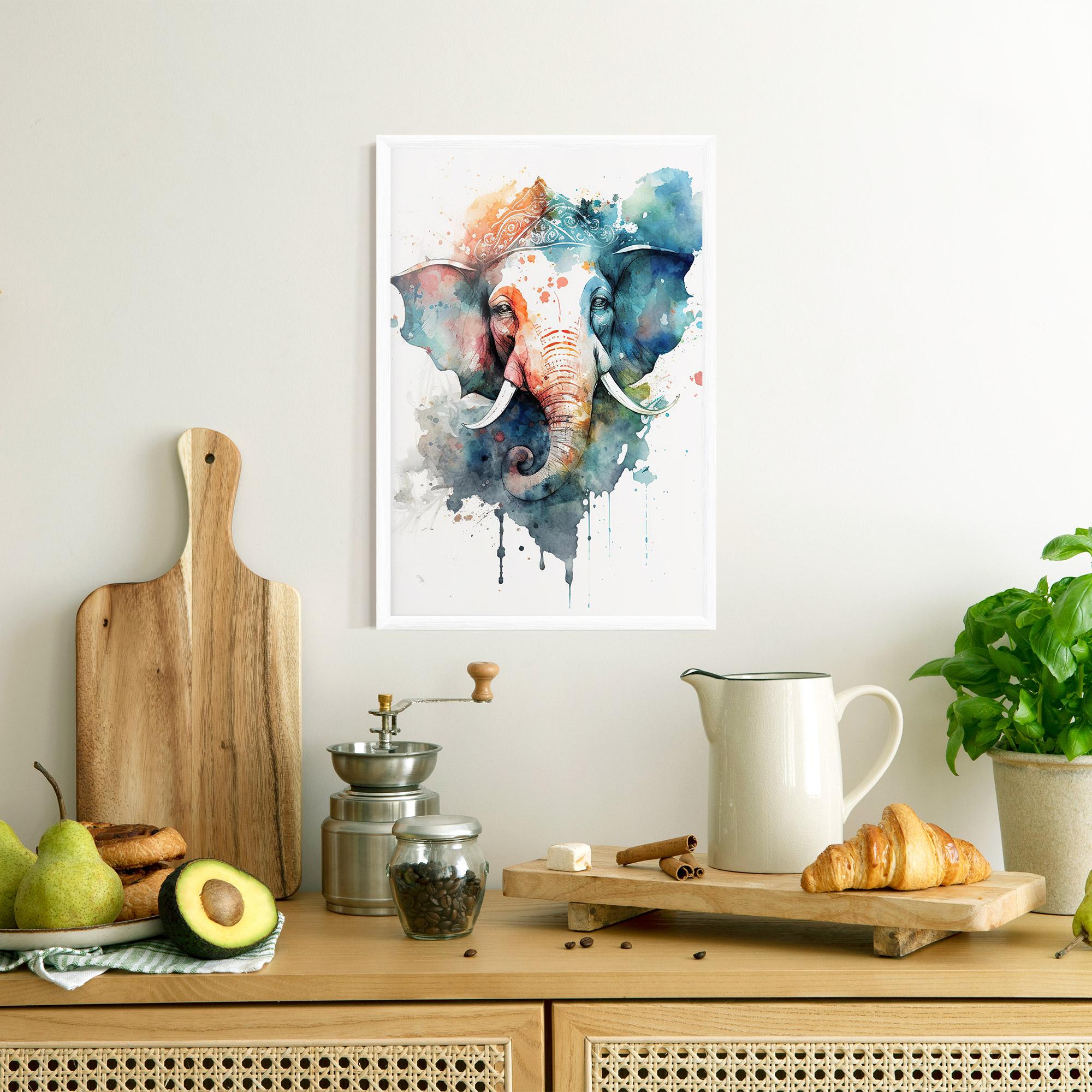 Poster Înrămat Ganesha Chaturthi mockup 8