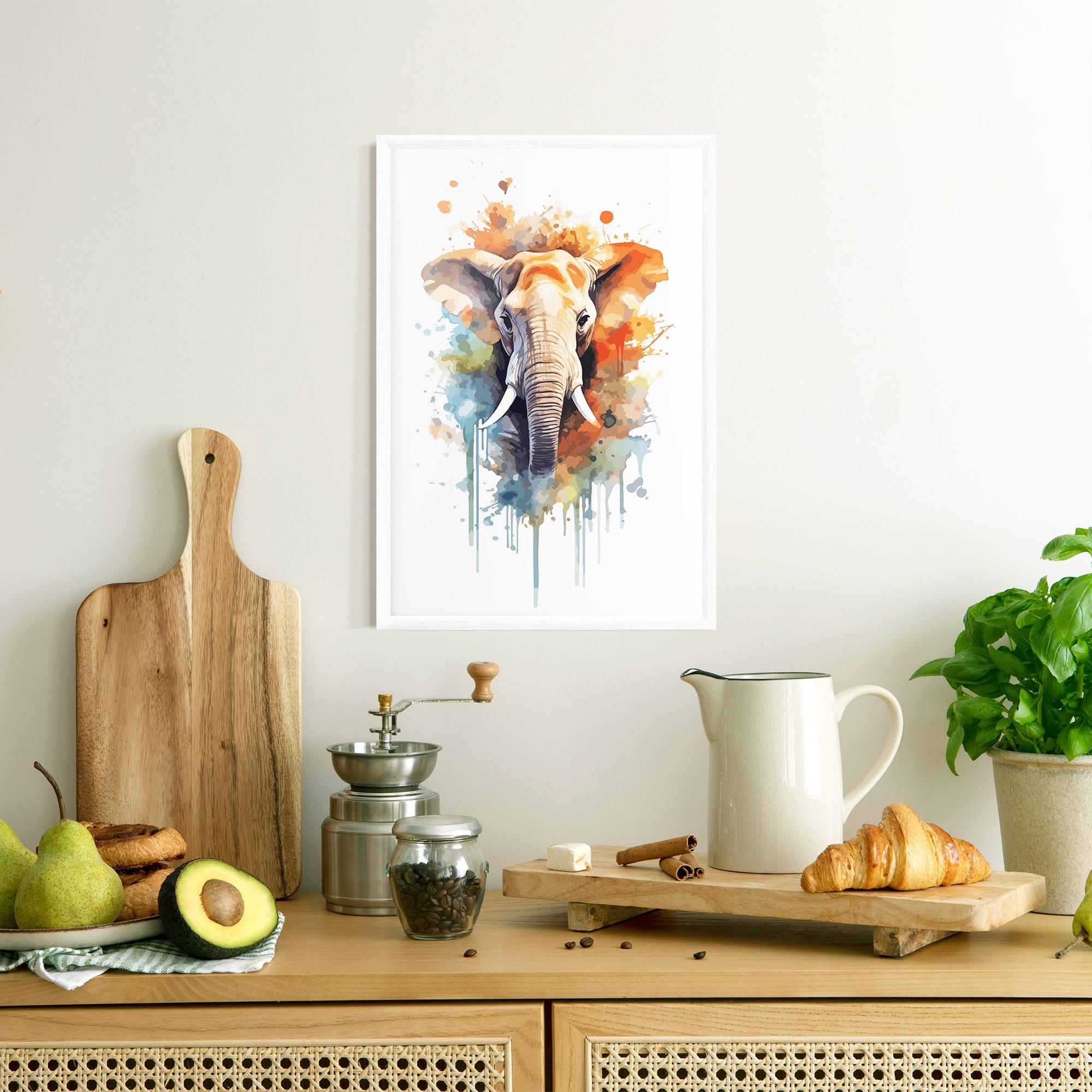 Poster Înrămat Safari Animal Art mockup 8