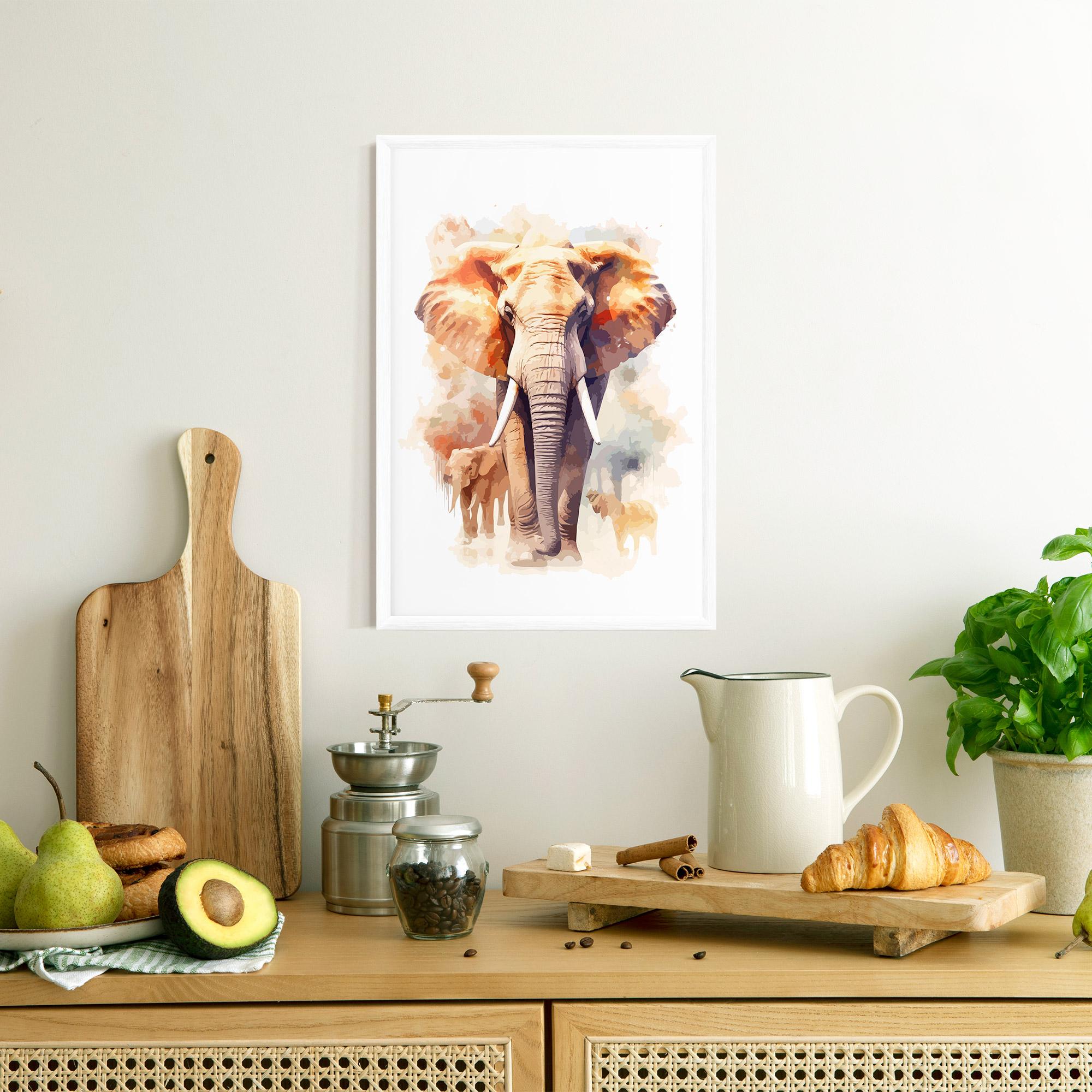 Poster Înrămat Safari Animal mockup 8