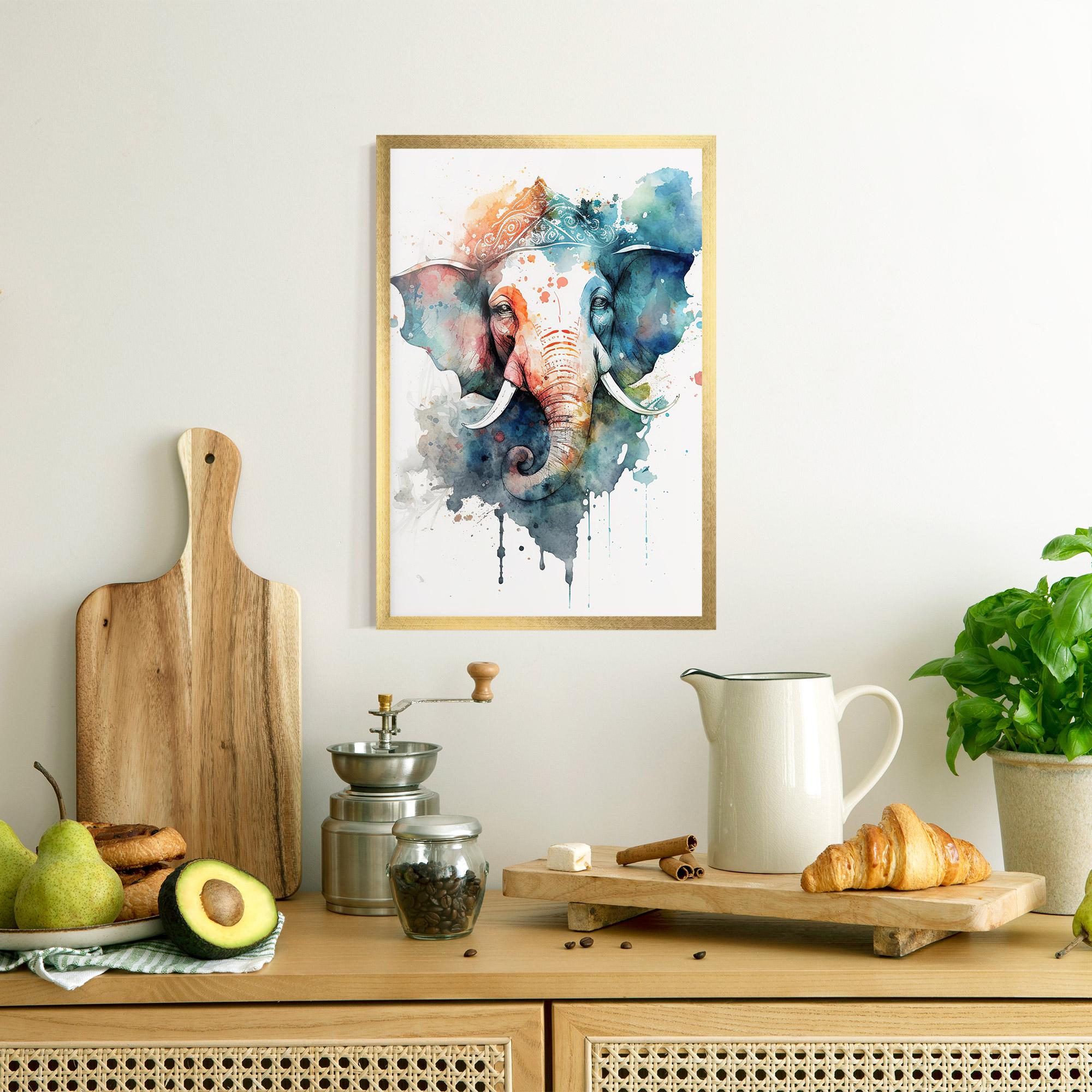 Poster Înrămat Ganesha Chaturthi mockup 8