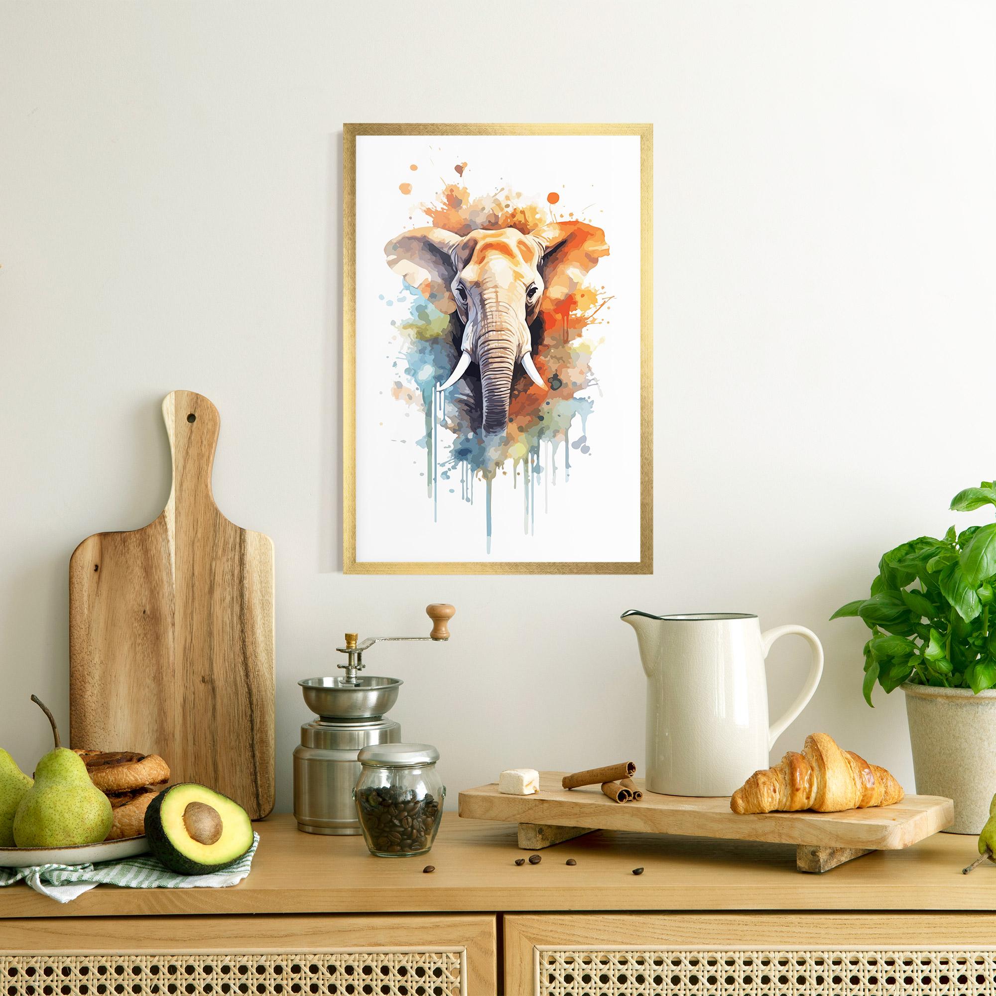 Poster Înrămat Safari Animal Art mockup 8