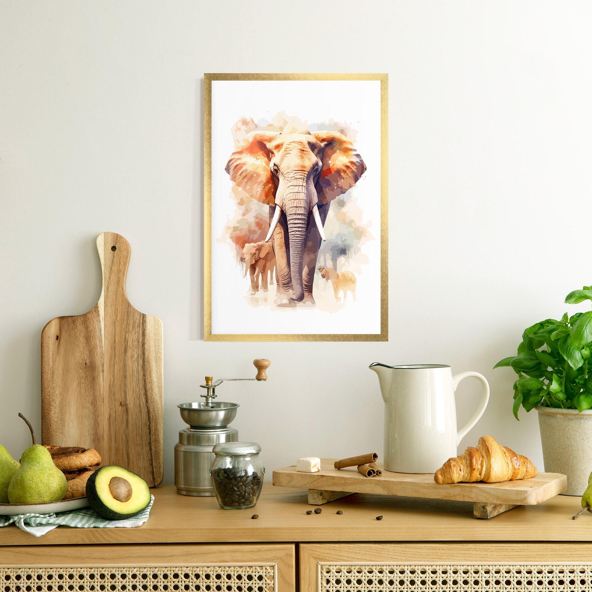 Poster Înrămat Safari Animal mockup 8
