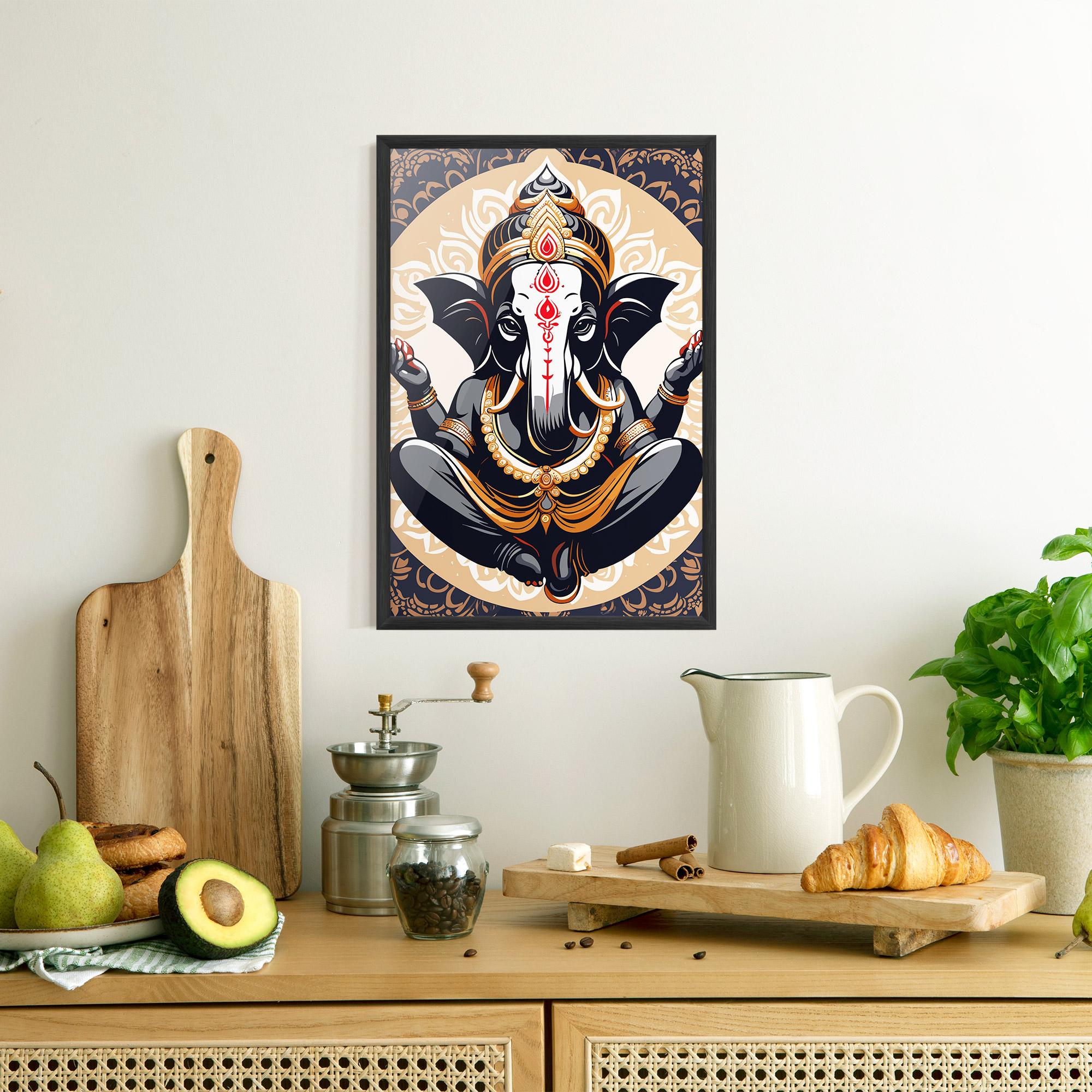 Poster Înrămat Elefant Color Mix mockup 8