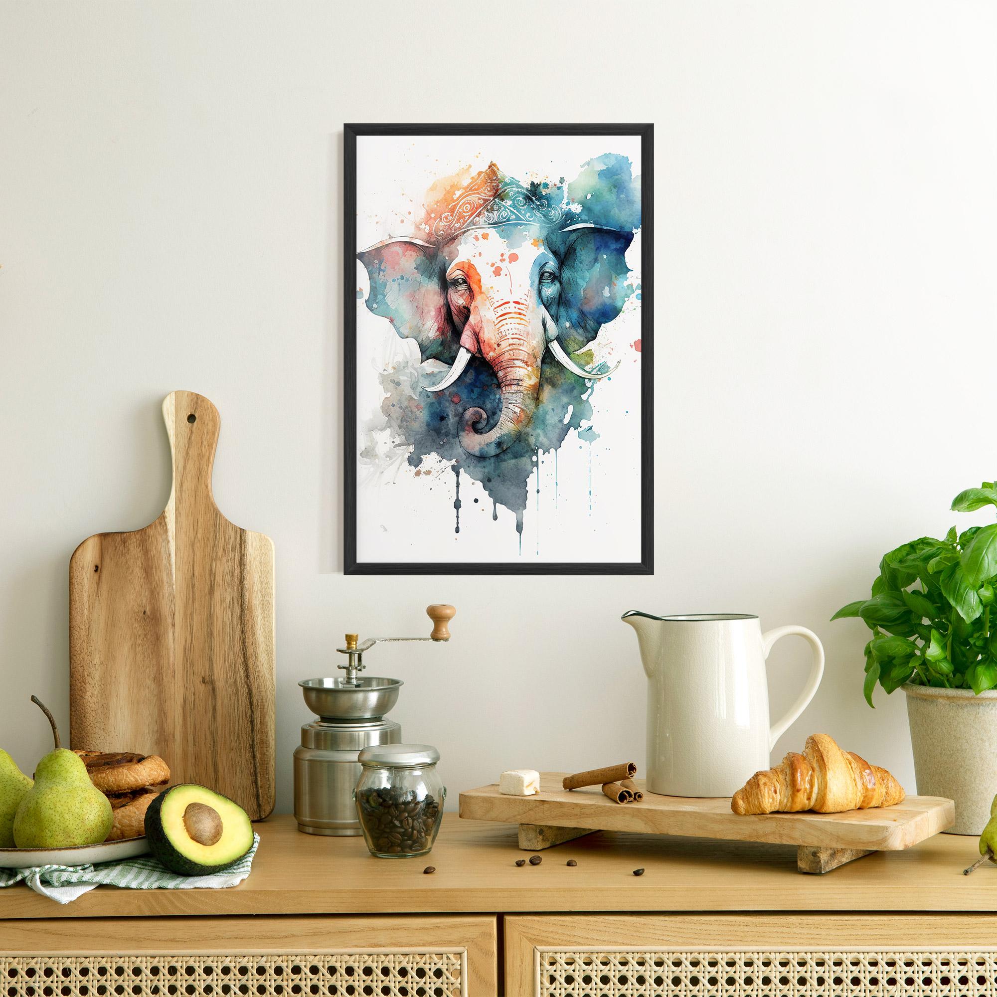 Poster Înrămat Ganesha Chaturthi mockup 8