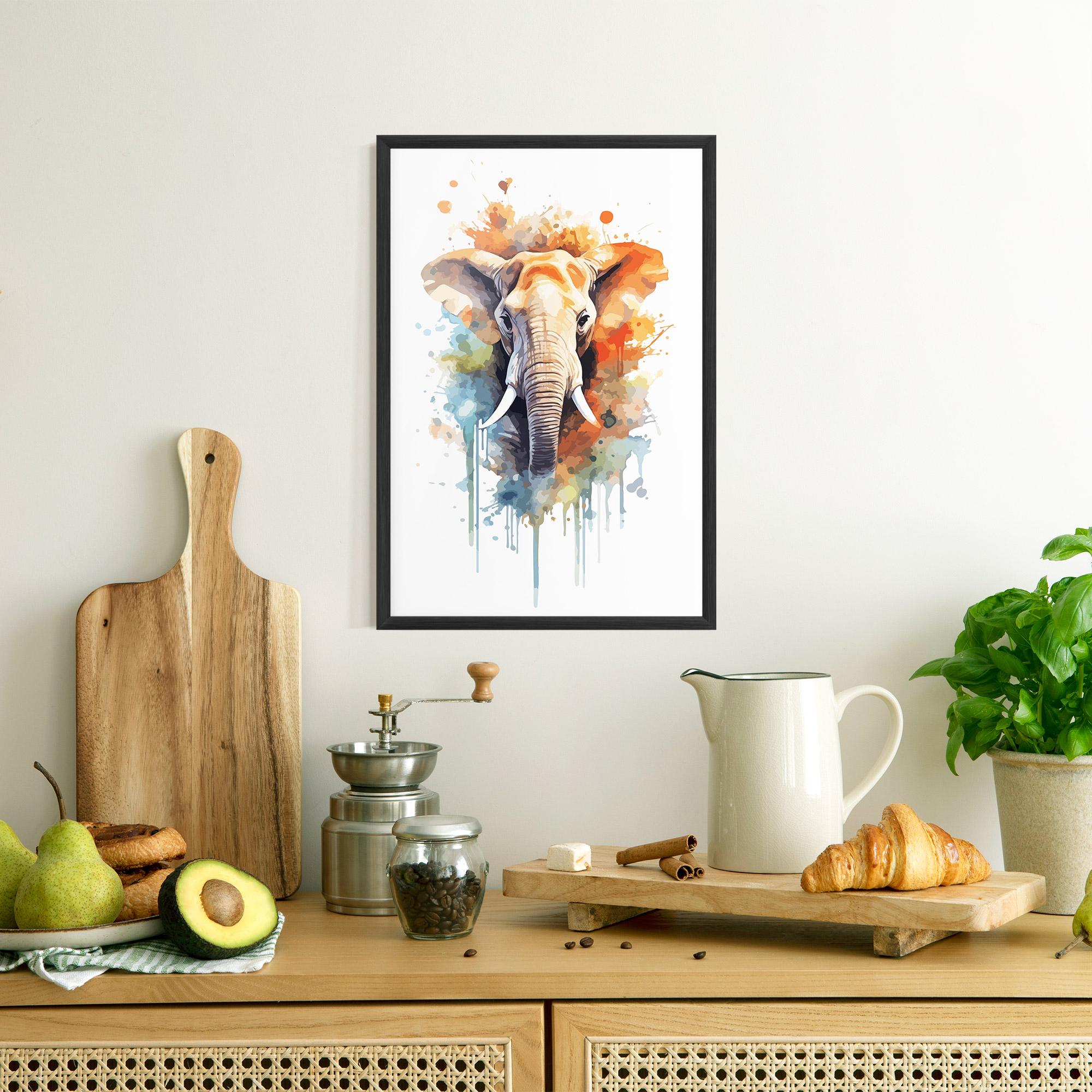 Poster Înrămat Safari Animal Art mockup 8