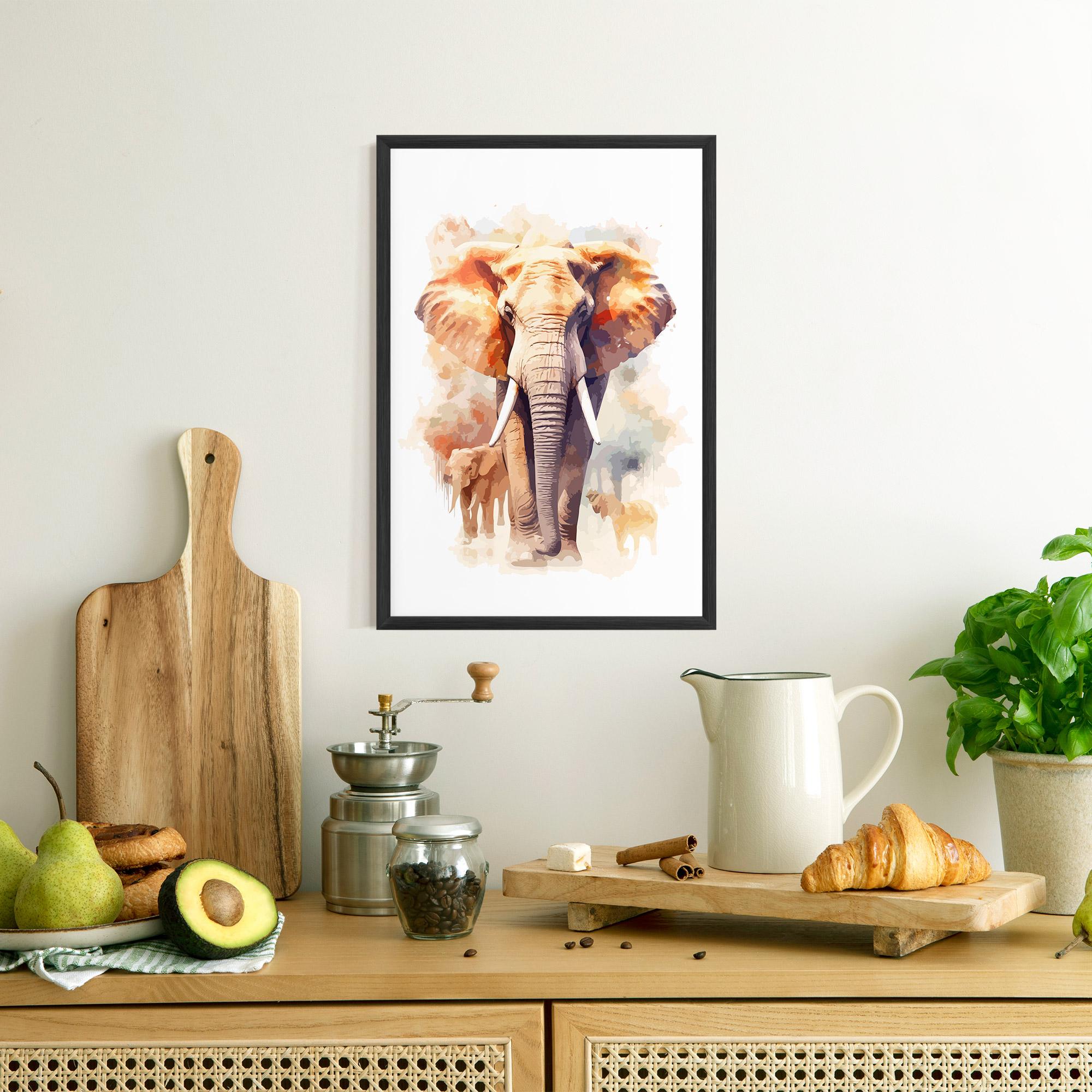 Poster Înrămat Safari Animal mockup 8
