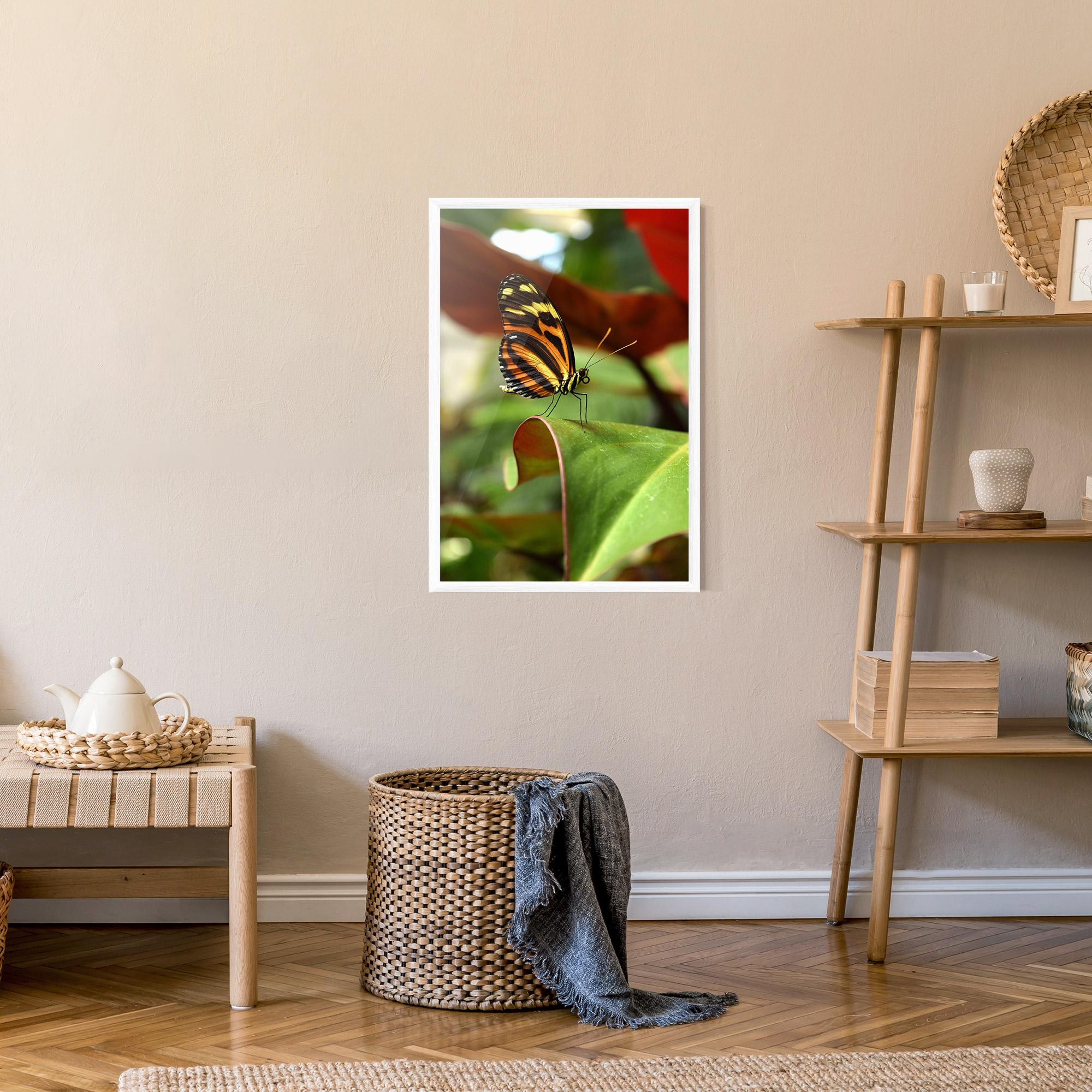 Poster Înrămat Orange Yellow Butterfly mockup 9