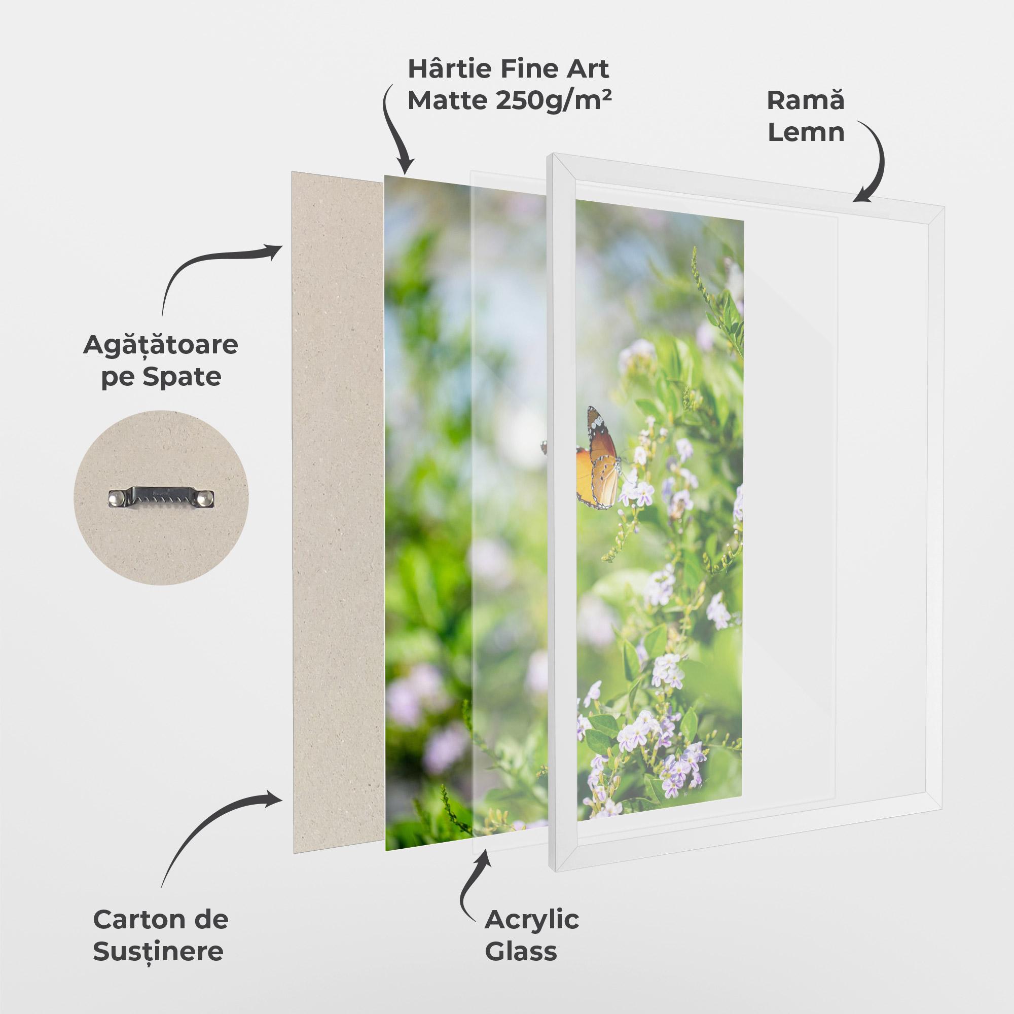 Poster Înrămat Little Orange Elephant mockup 1