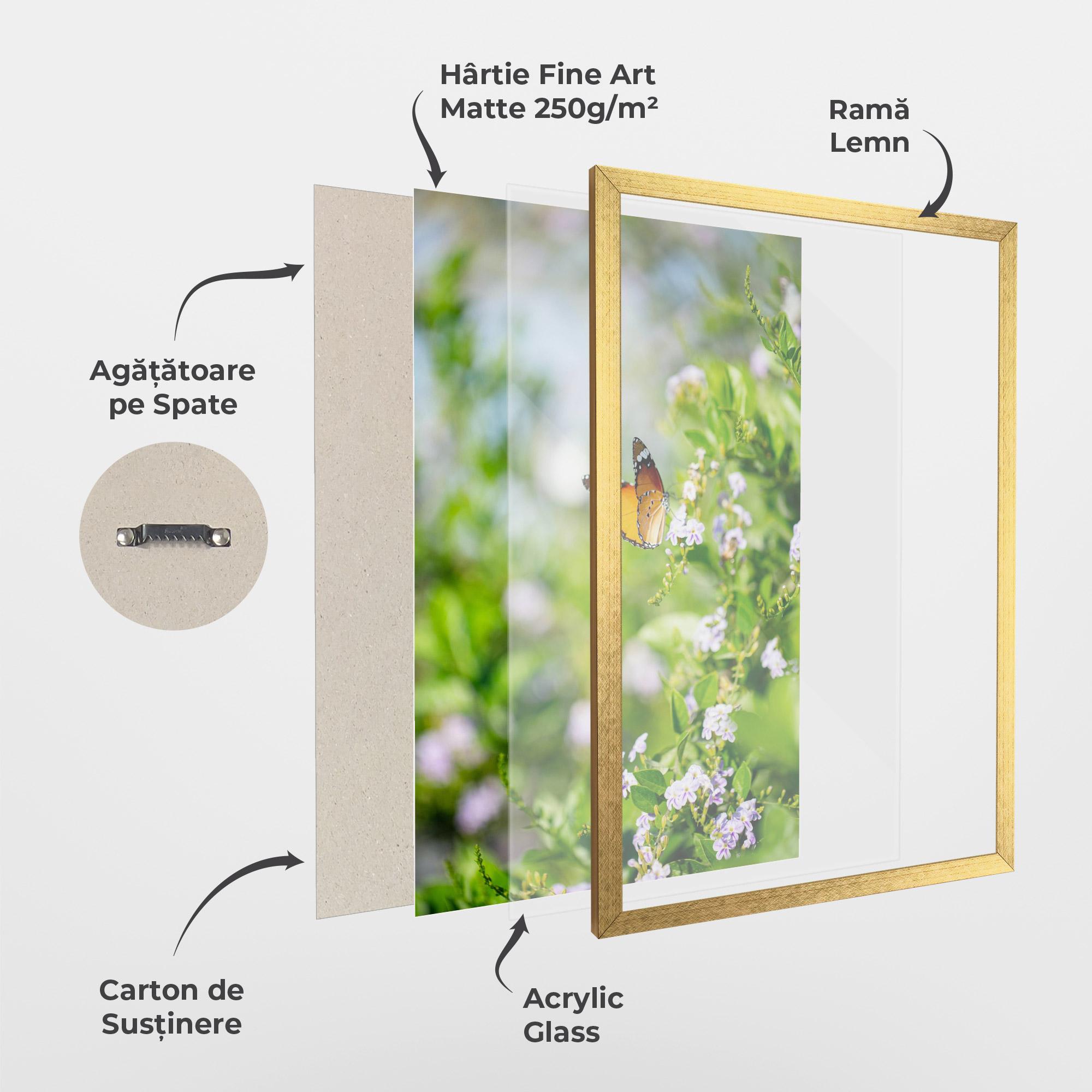 Poster Înrămat Little Orange Elephant mockup 1