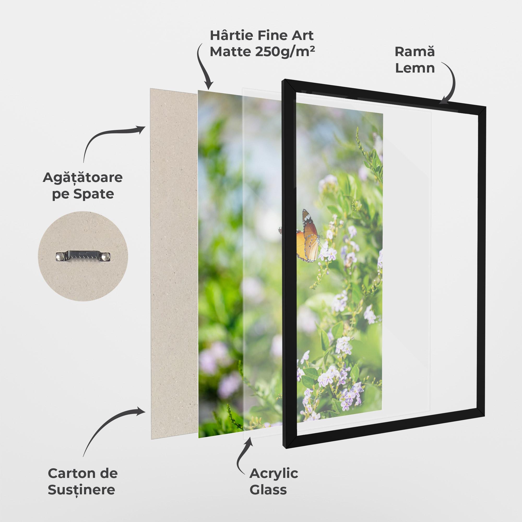 Poster Înrămat Little Orange Elephant mockup 1