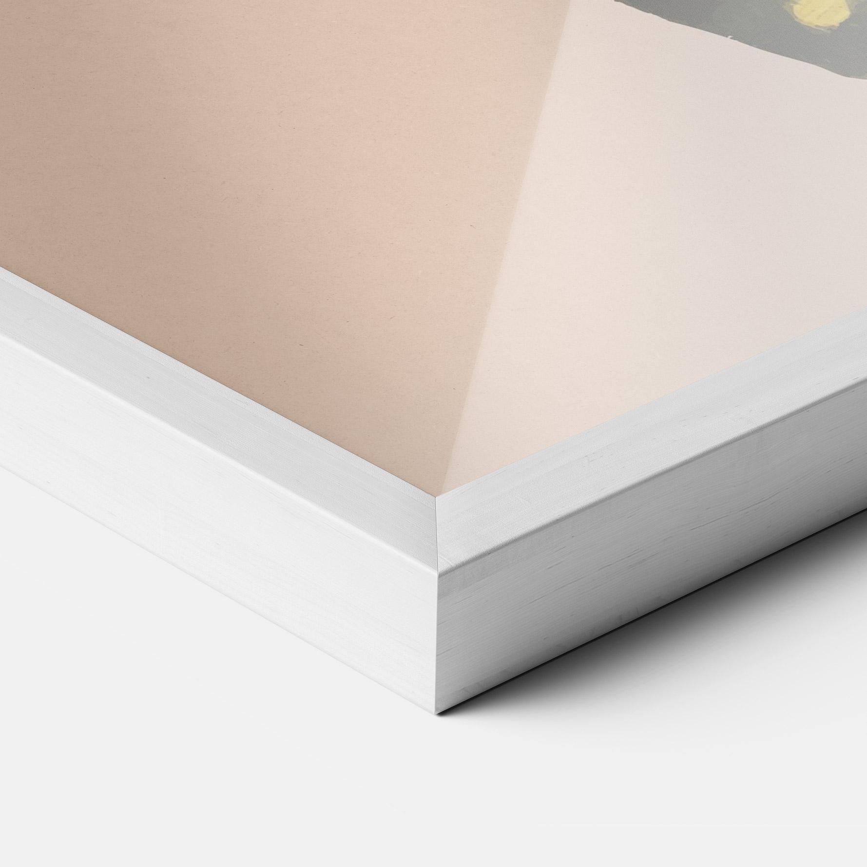 Poster Înrămat Butterfly On Pink mockup 3